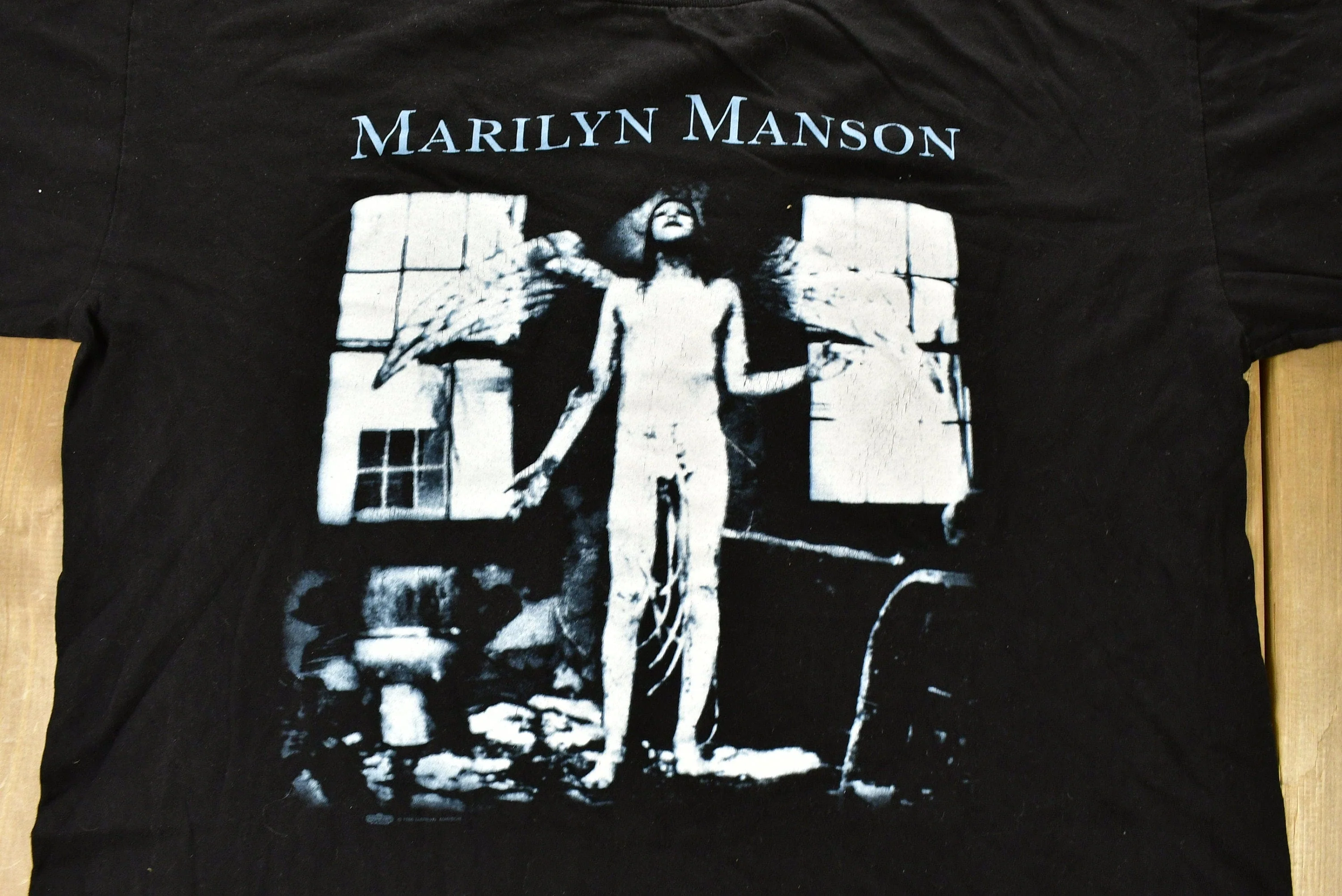Vintage 1996 Marilyn Manson Graphic Band T-shirt - Image 3