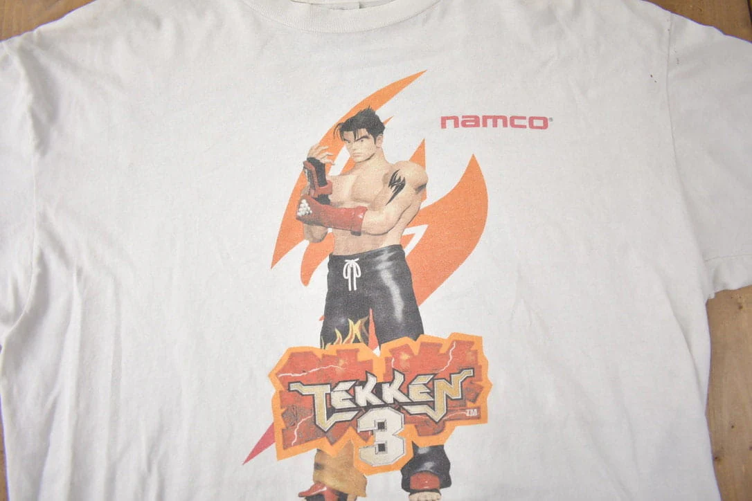 Vintage 1996 Tekken 3 Namco Single Stitch Gaming Graphic T Shirt - Image 3