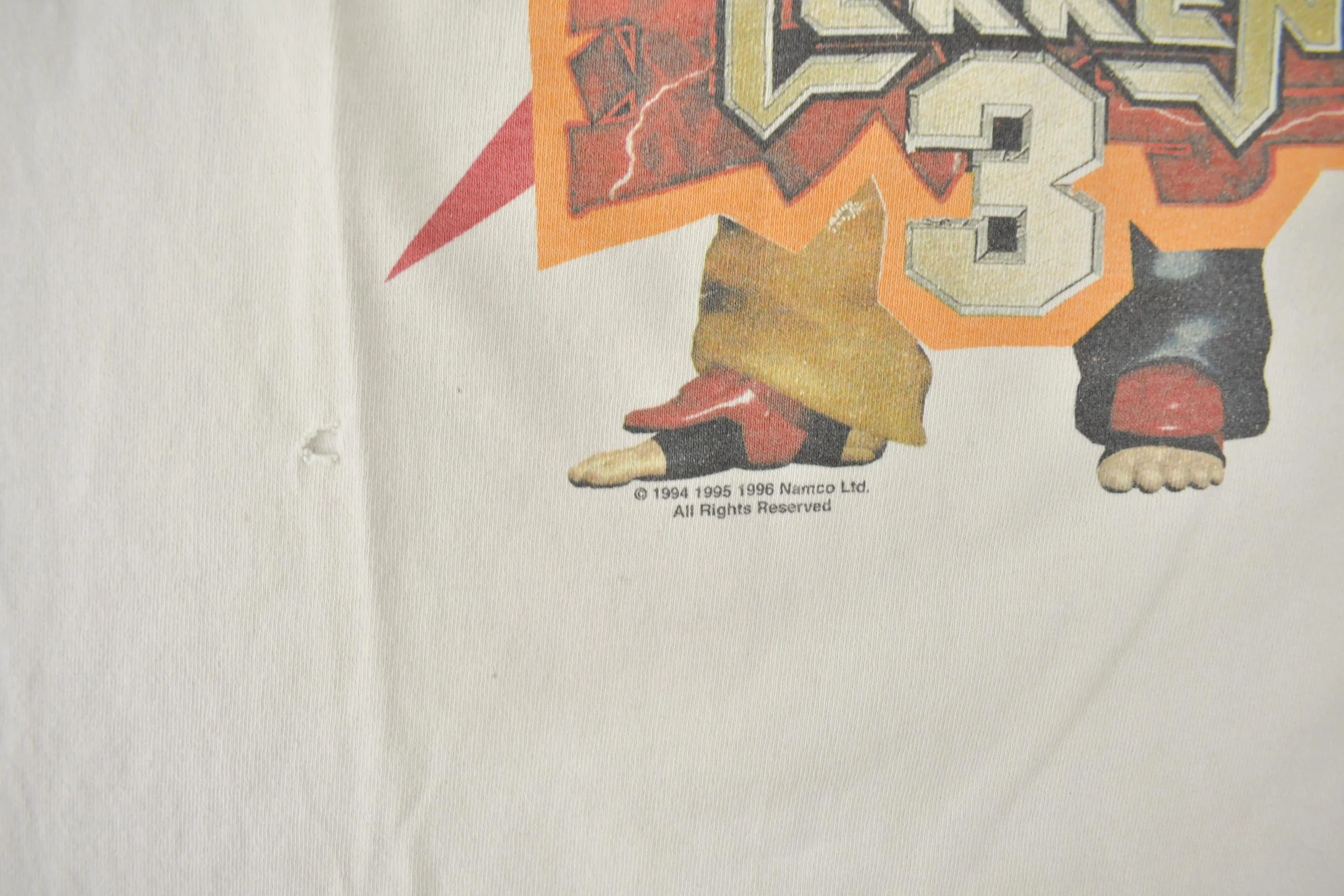 Vintage 1996 Tekken 3 Namco Single Stitch Gaming Graphic T Shirt Size XL - Image 4
