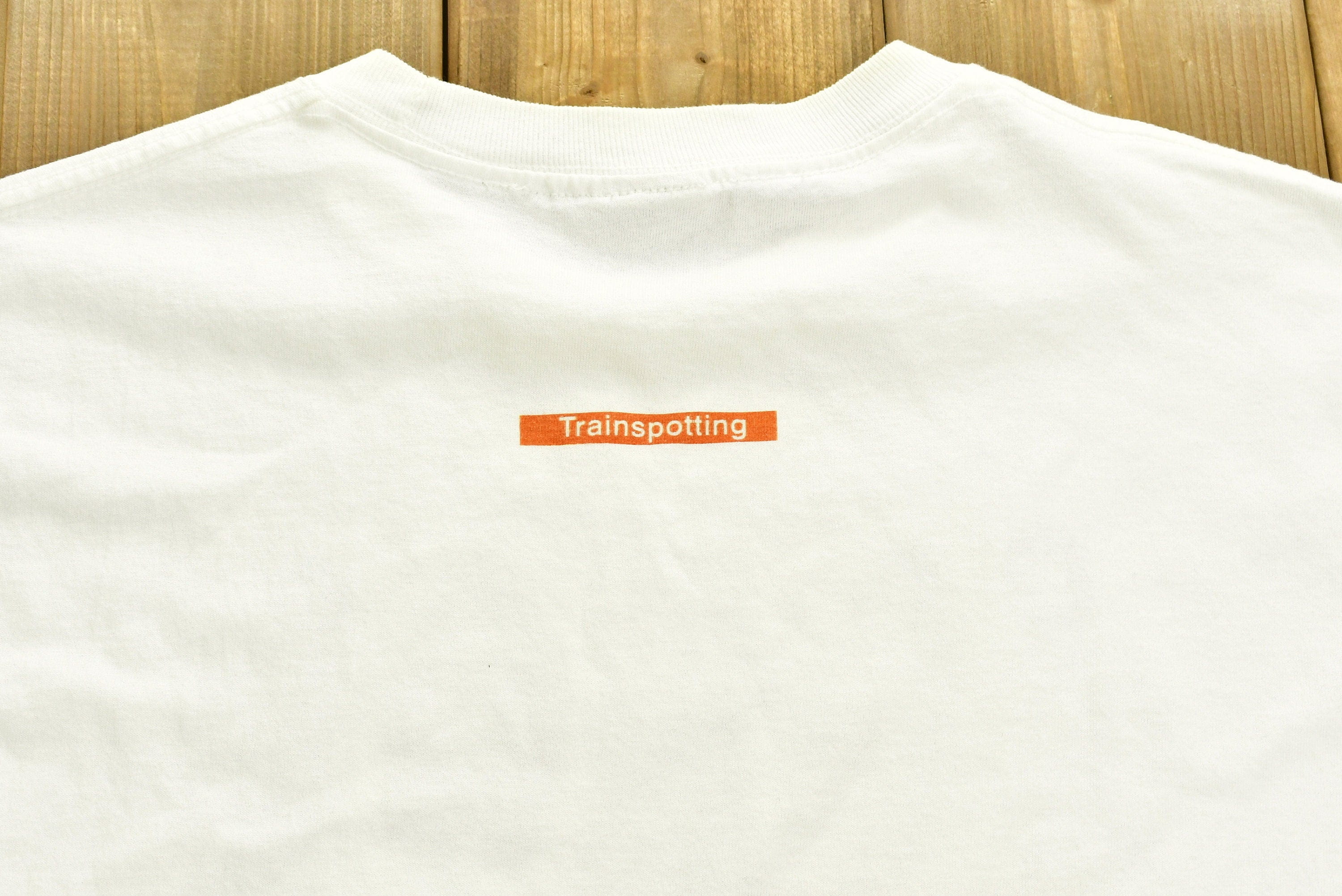 Vintage 1996 Trainspotting Movie Promo T-shirt Men's Medium - Image 4
