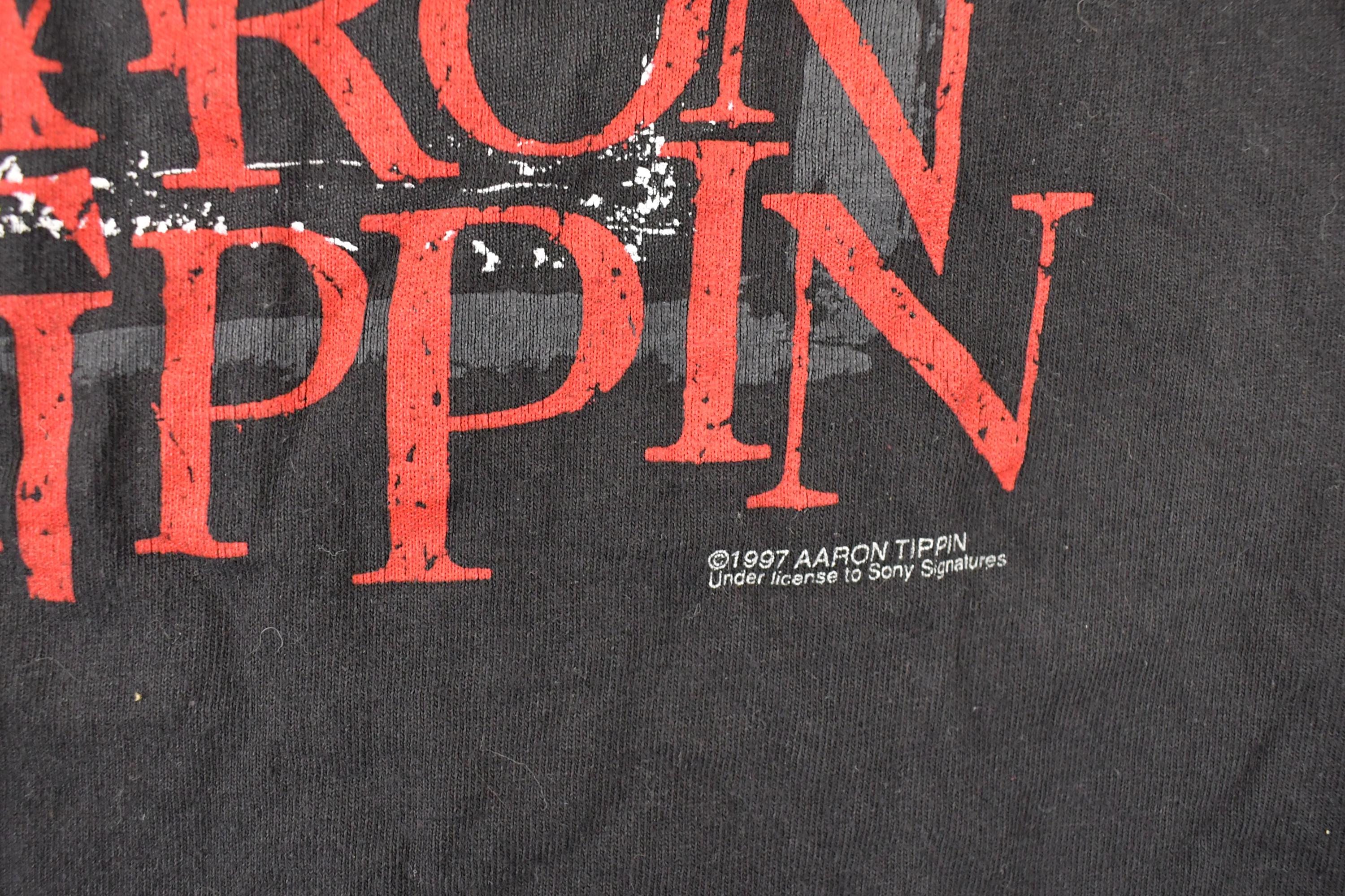 Vintage 1997 Aaron Tippin Greatest Hits Souvenir Band T-Shirt Men's M - Image 4