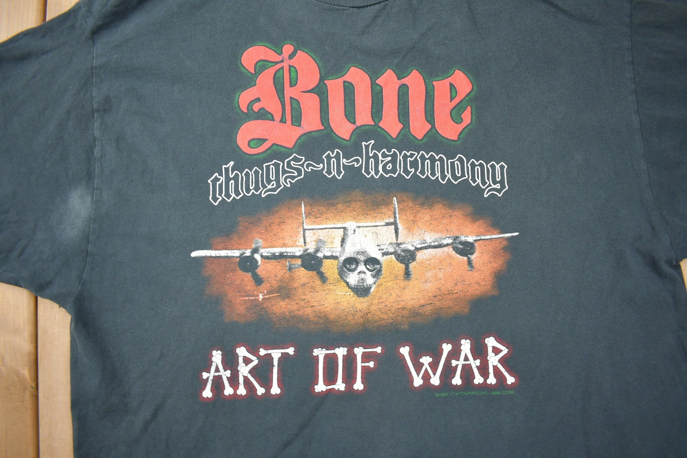 Vintage 1997 Bone Thugs-N-Harmony The Art Of War Tour T Shirt Men's 2XL - Image 3