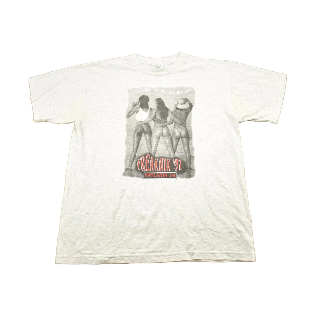 Vintage 1997 Freaknik Hotlanta Spring Break Collegiate Souvenir T-Shirt