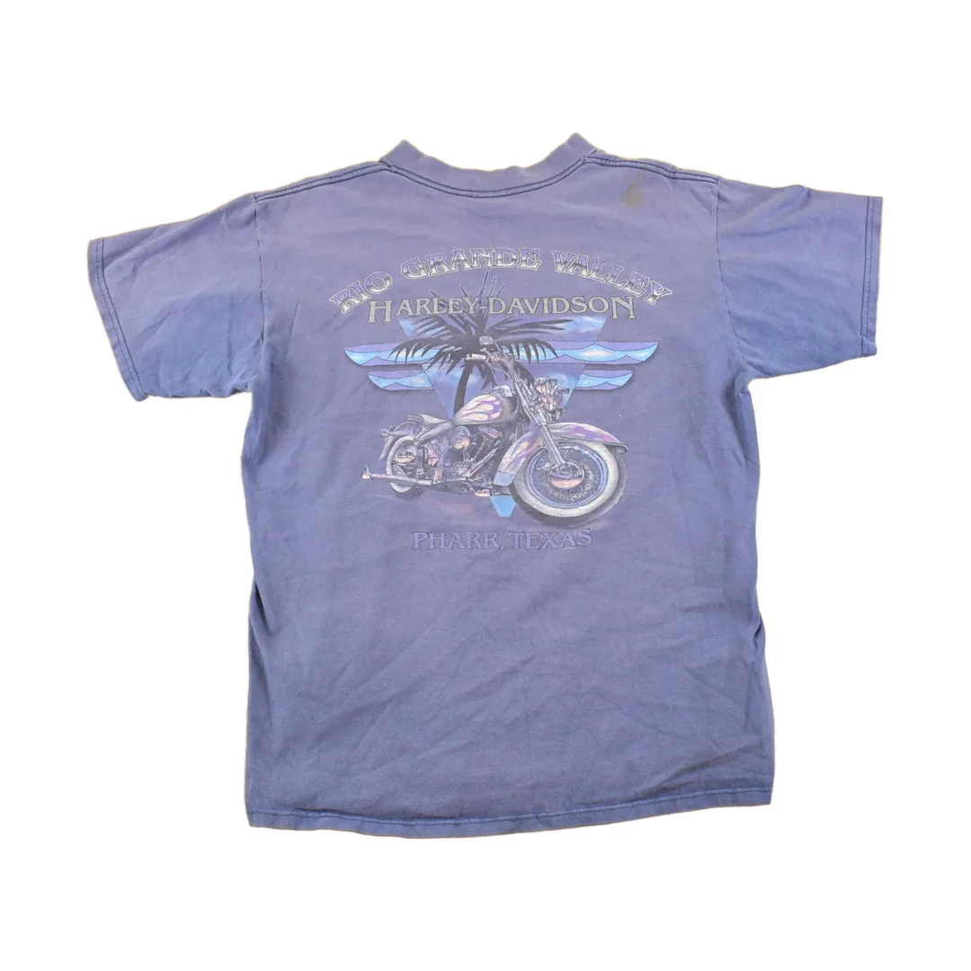 Vintage 1997 Harley Davidson Motorcycles Rio Grande Valley Texas Biker T-Shirt Men's M