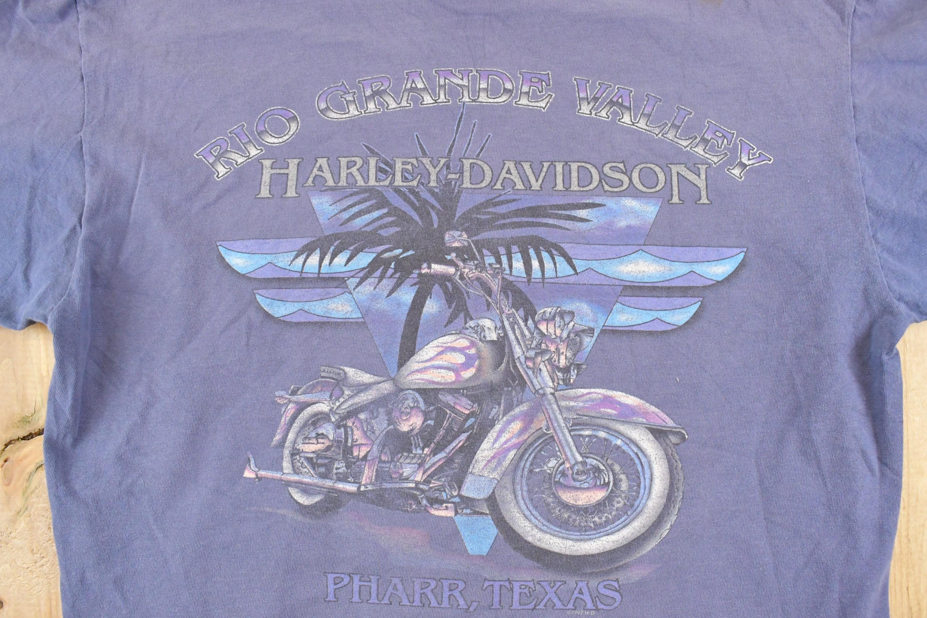 Vintage 1997 Harley Davidson Motorcycles Rio Grande Valley Texas Biker T-Shirt Men's M - Image 4