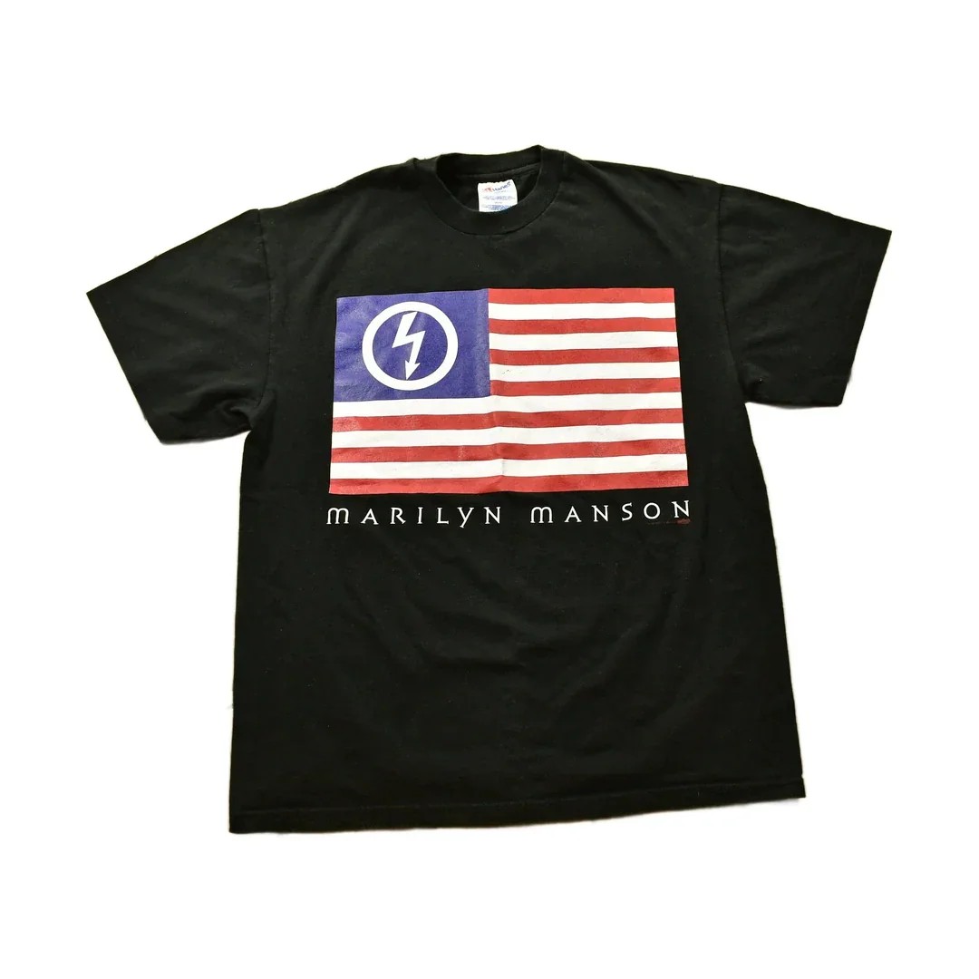 Vintage 1997 Marilyn Manson American Antichrist Band T-Shirt Deadstock Men's Large