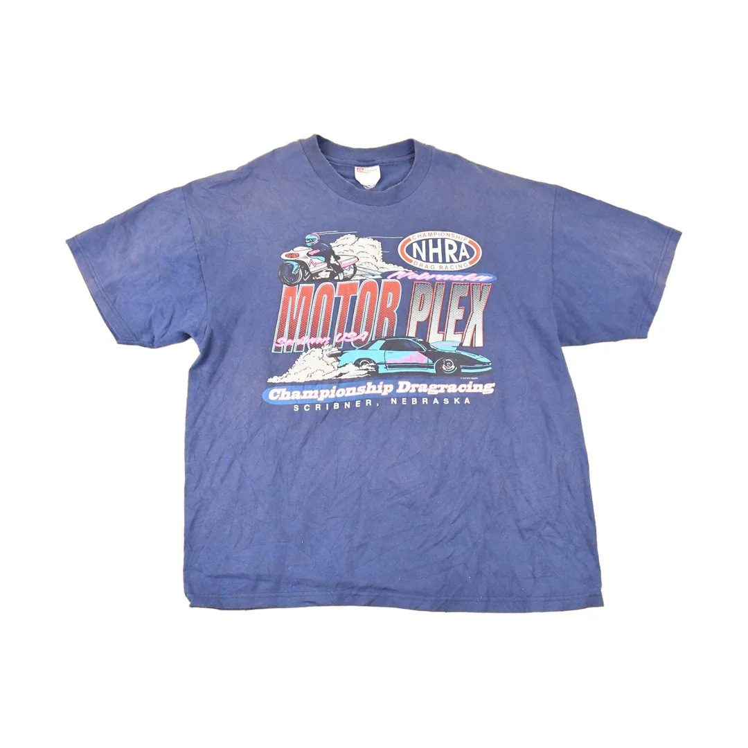 Vintage 1997 NHRA Motorplex Souvenir Drag Racing T-Shirt Men's L