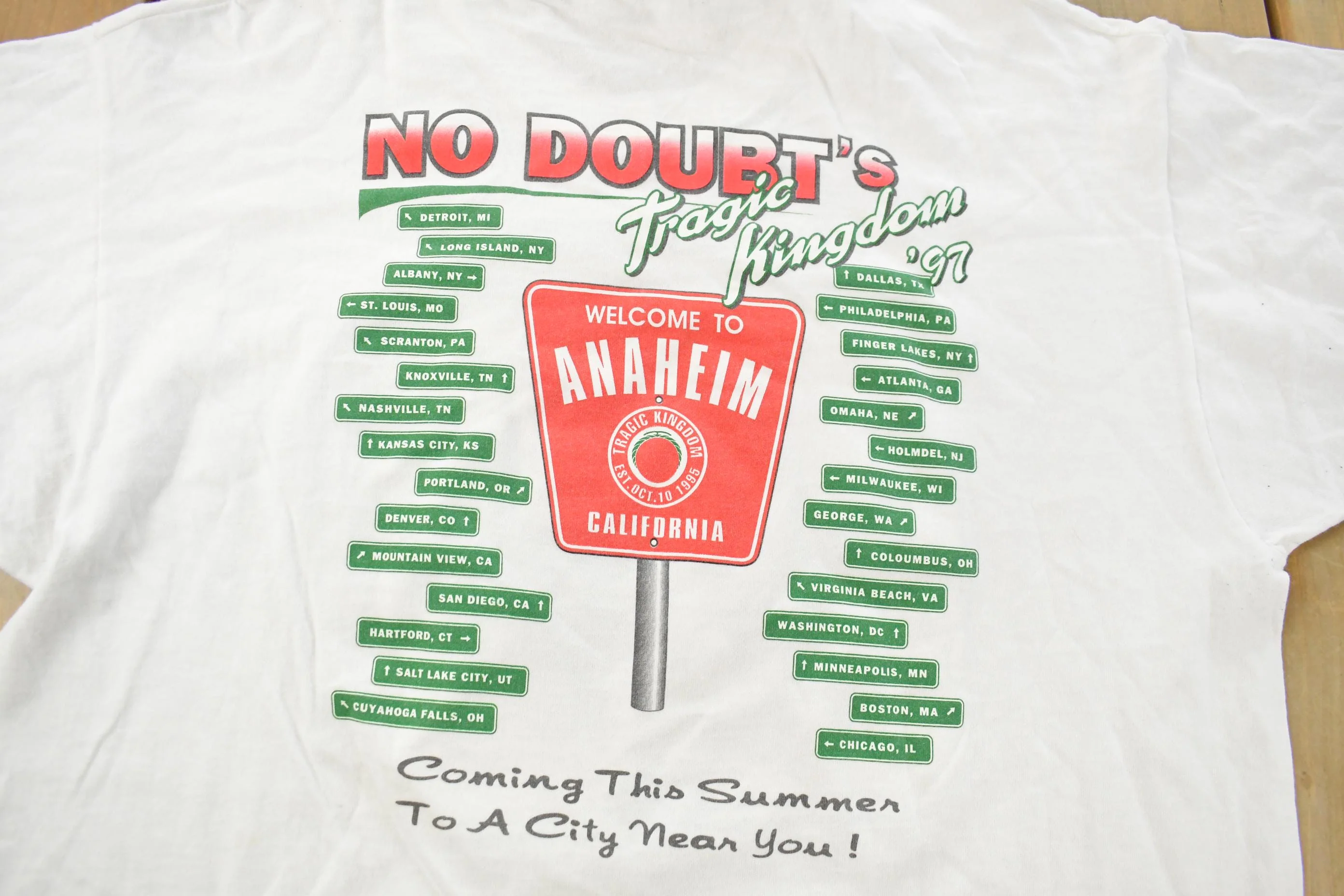 Vintage 1997 No Doubt Tragic Kingdom Tour Band T-Shirt Men's XL - Image 7