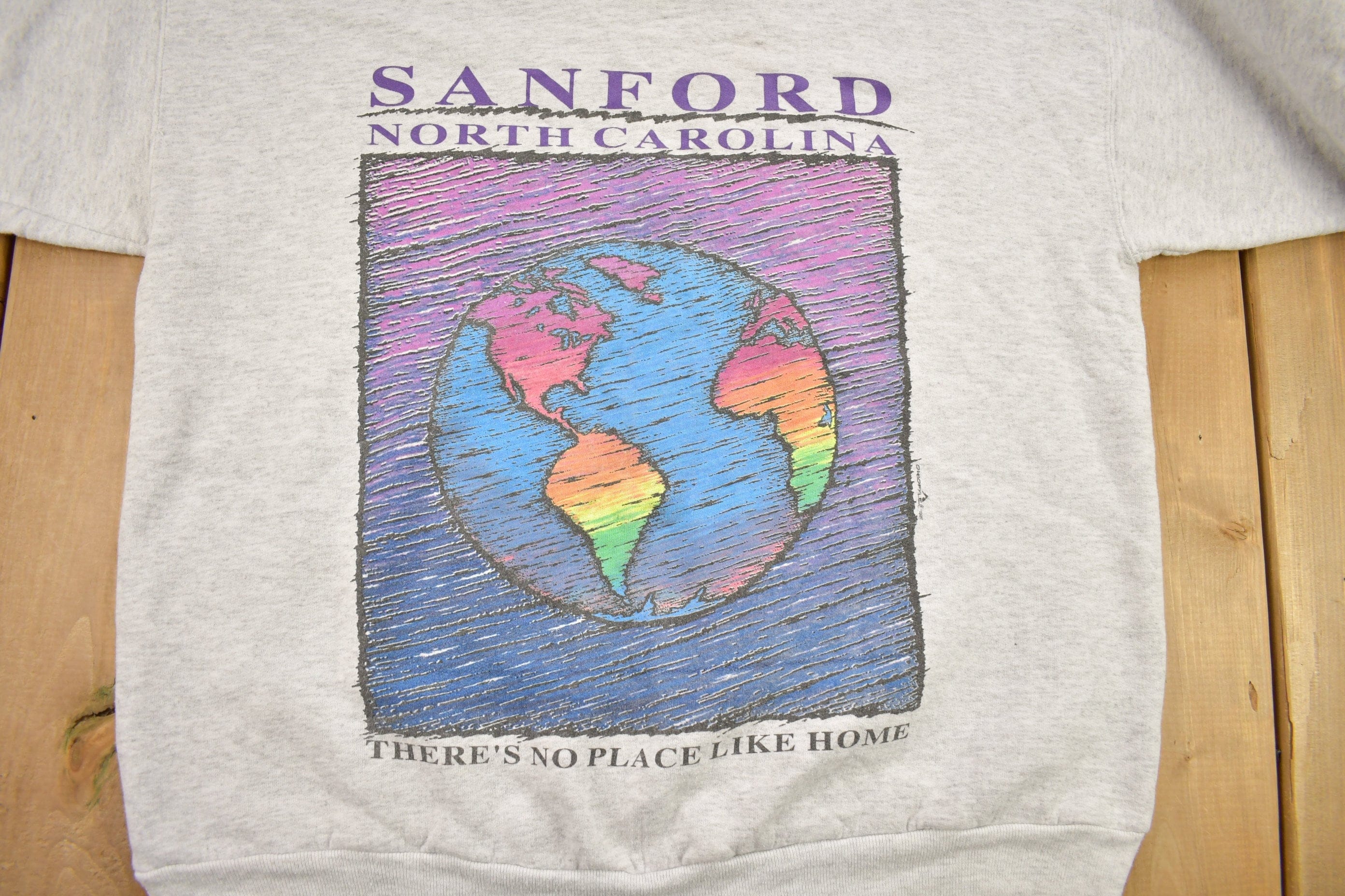 Vintage 1997 Sanford North Carolina Graphic Crewneck Sweatshirt - Image 3