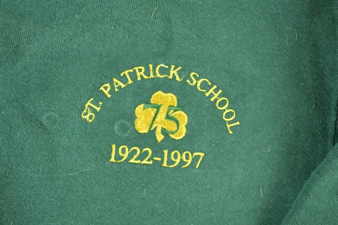 Vintage 1997 St Patrick's School Crewneck Sweatshirt Men's Medium - Image 4