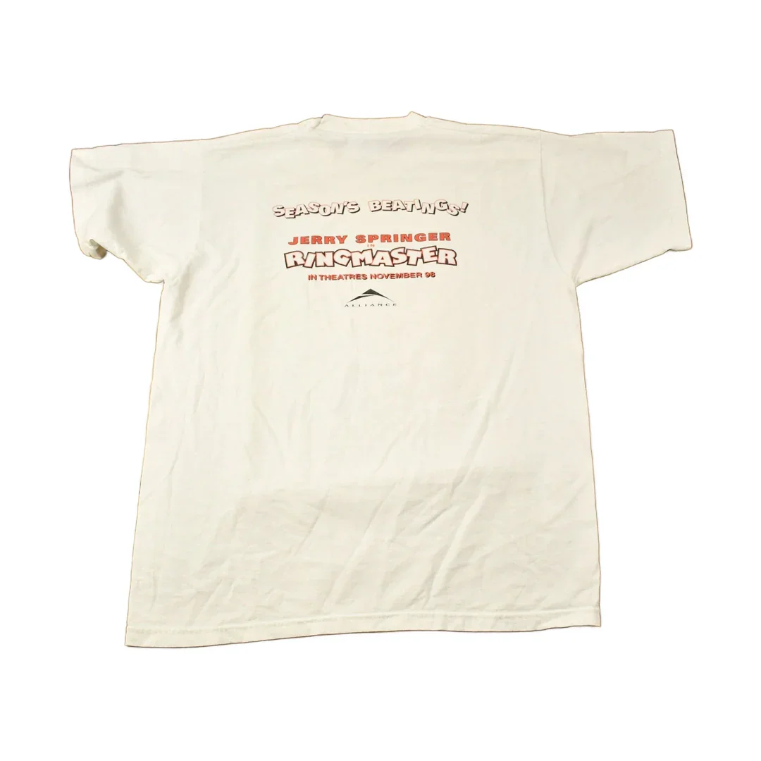 Vintage 1998 Jerry Springer In Ringer Master Movie Promo T-shirt Men's Large - Image 2
