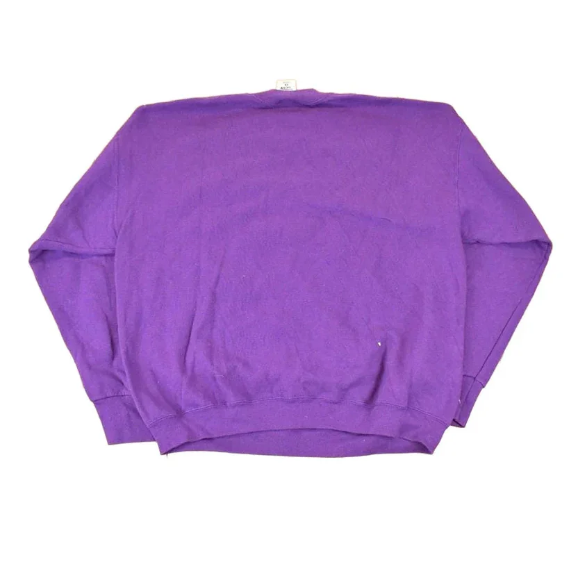 Vintage 1998 Minnesota Purple Pride Graphic Print NFL Crewneck Sweatshirt Men's L - Image 2