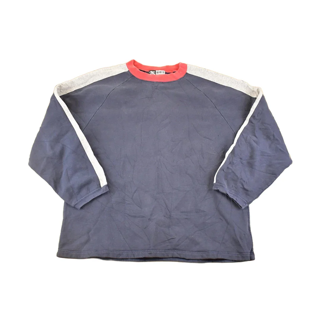 Vintage 1998 Roots Athletics Souvenir Crewneck Sweatshirt Men's XL