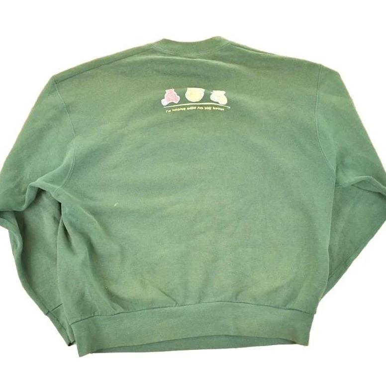 Vintage 1998 Sick Kids Cute Teddy Bears Crewneck Sweatshirt Men's L - Image 2