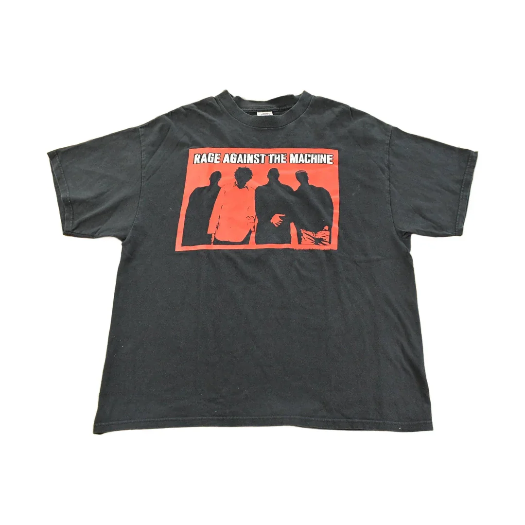 Vintage 1999 Rage Against The Machine Graphic Band T-Shirt Men's XL