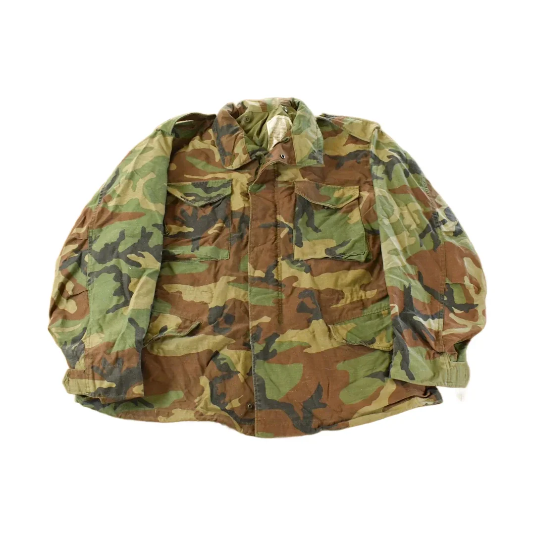 Vintage 2000 Camo Military Field Jacket Men's Large