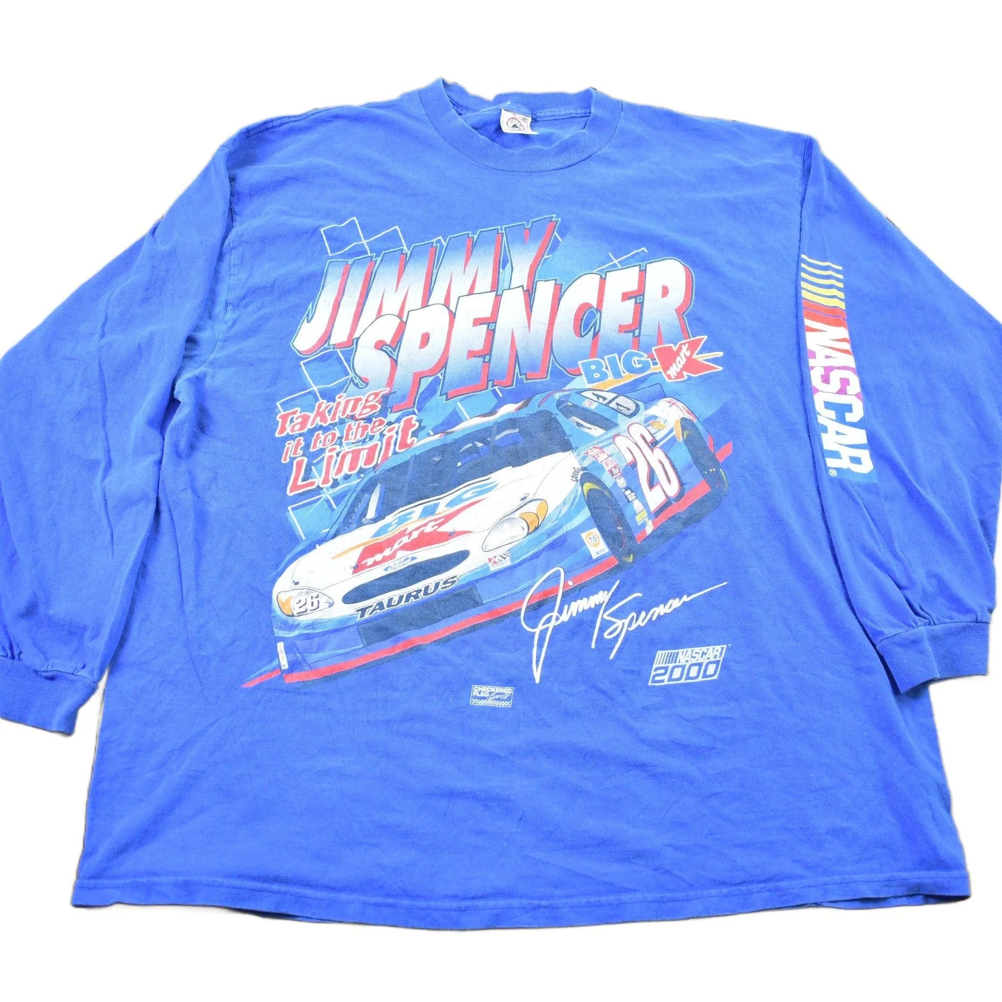 Vintage 2000 Jimmy Spencer NASCAR Racing Long Sleeve T-Shirt Men's 2XL