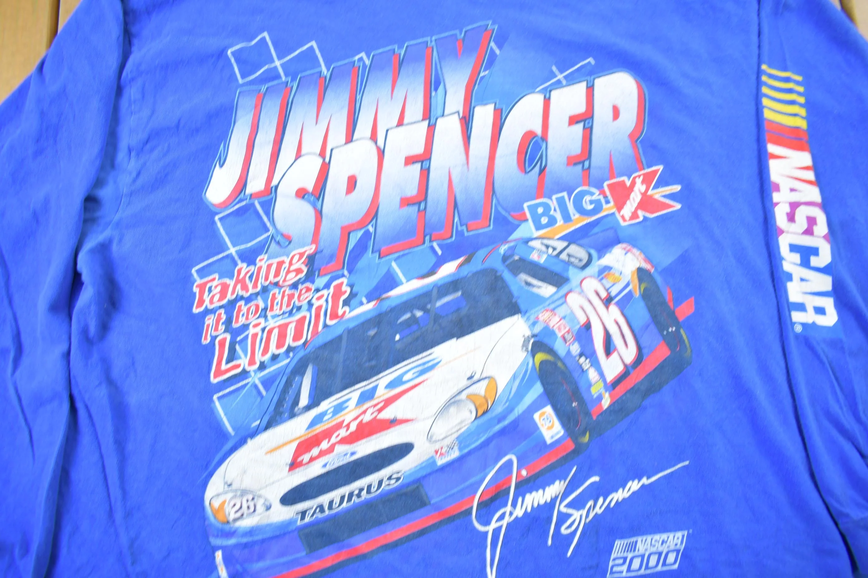 Vintage 2000 Jimmy Spencer NASCAR Racing Long Sleeve T-Shirt Men's 2XL - Image 4