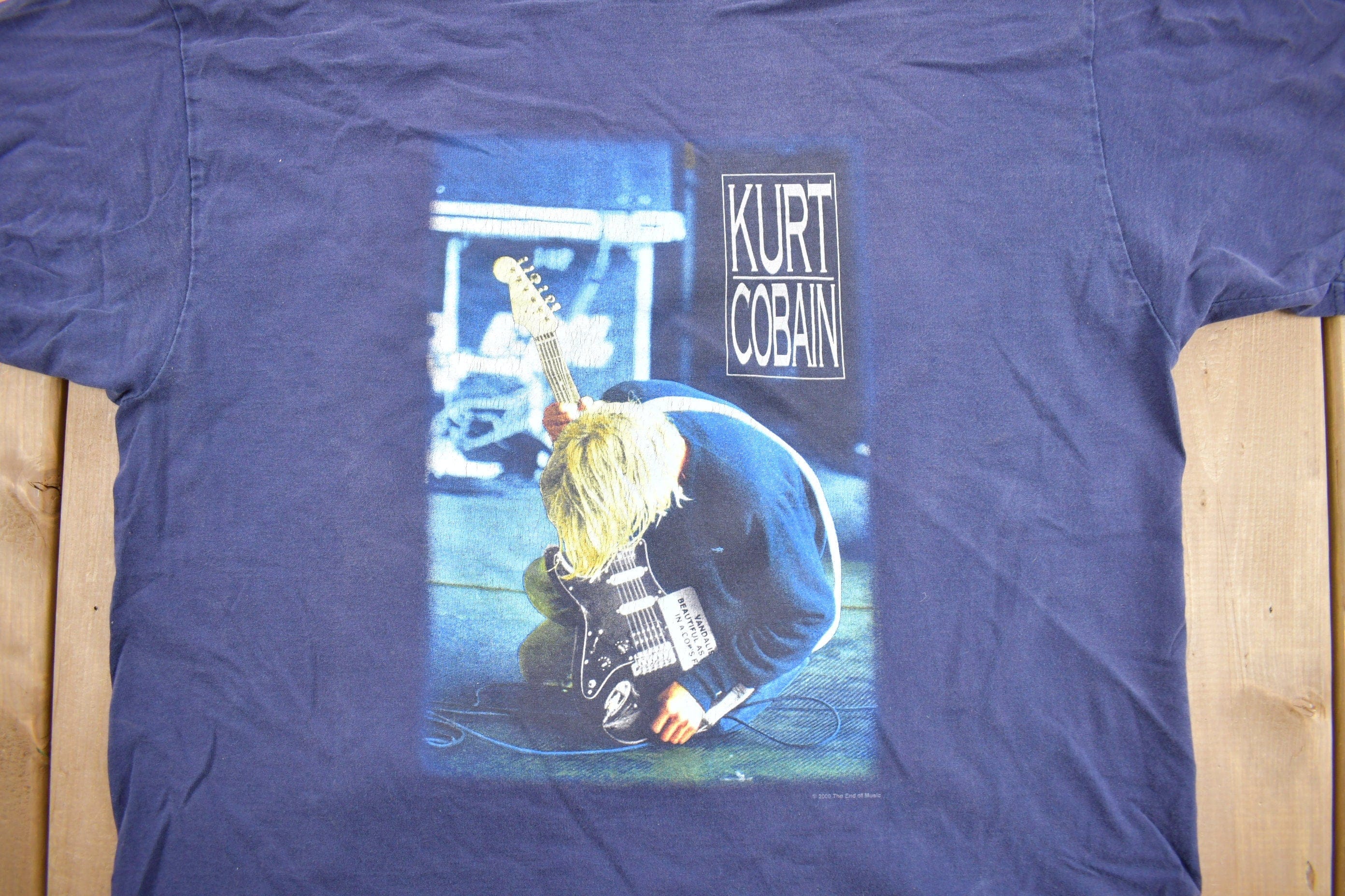 Vintage 2000 Kurt Cobain Nirvana Graphic Band T-shirt Men's XL - Image 3