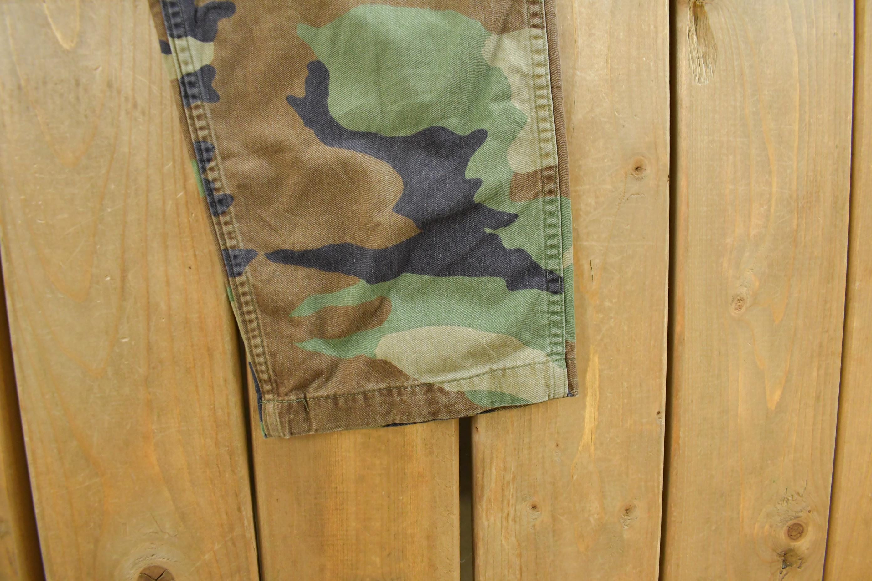 Vintage 2000s Army Military Woodland Camo Cargo Pants Men's Medium - Image 3