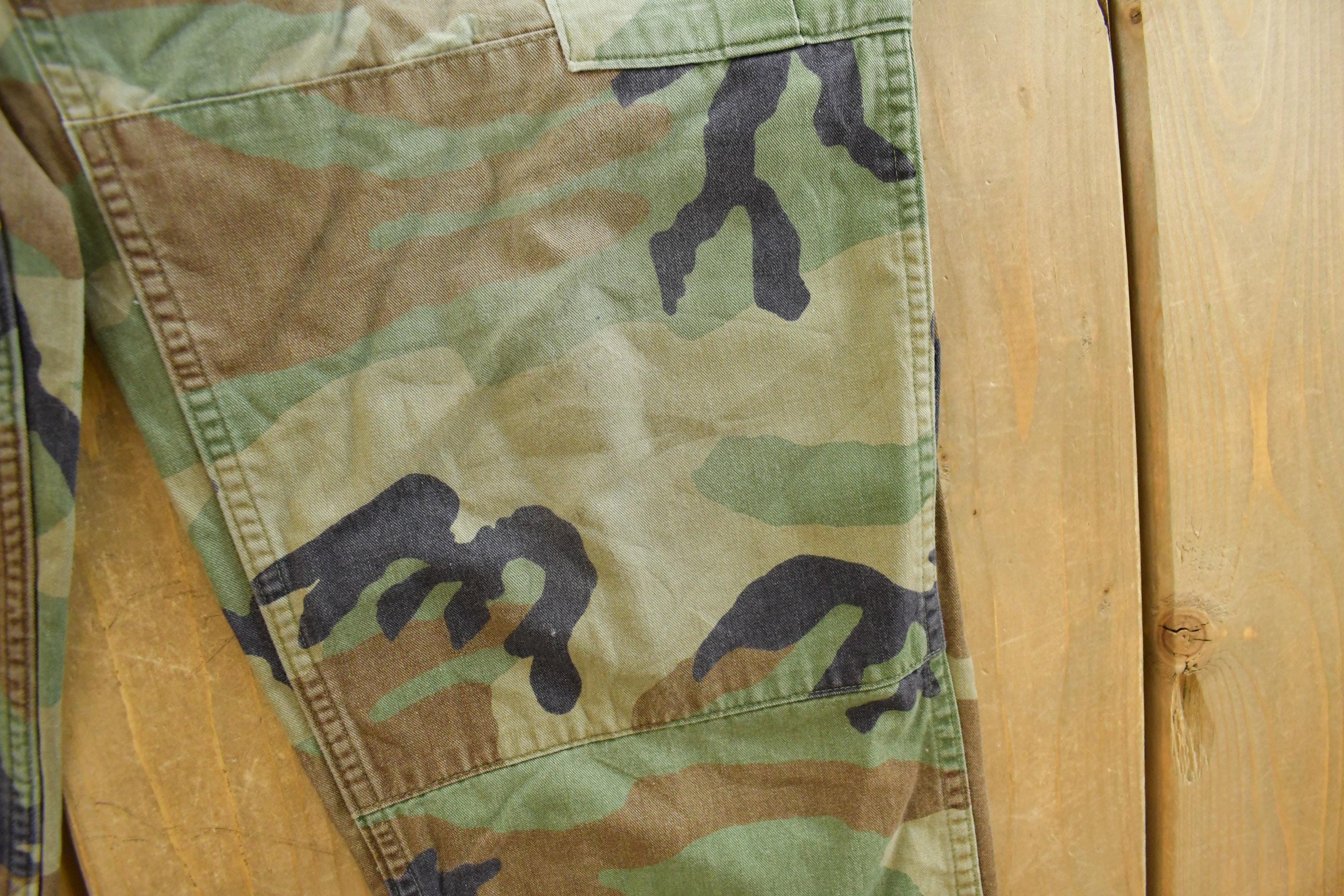 Vintage 2000s Army Military Woodland Camo Cargo Pants Men's Medium - Image 6
