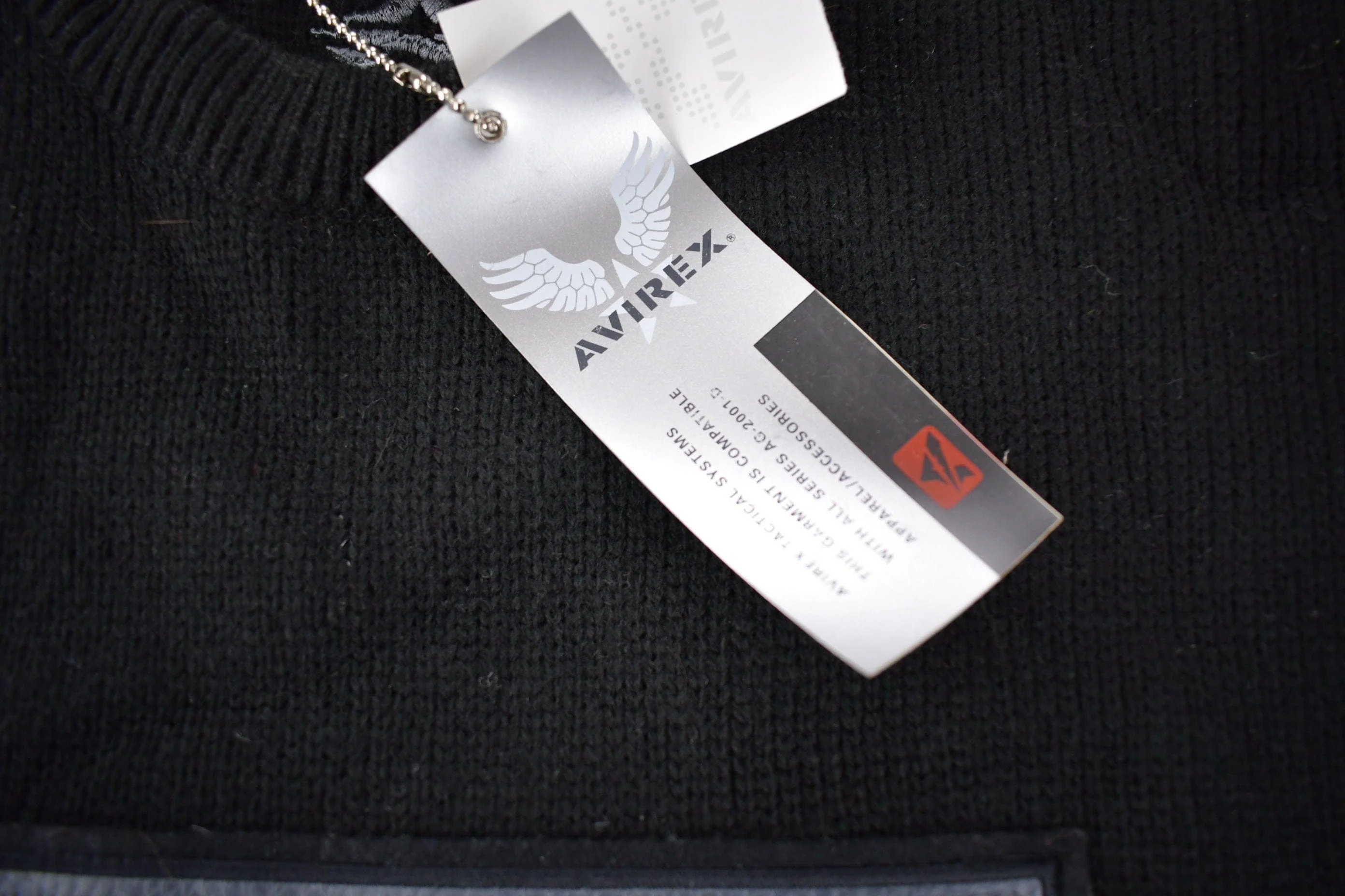 Vintage 2000s Avirex Embroidered Deadstock Knit Crewneck Sweater Size L - Image 4