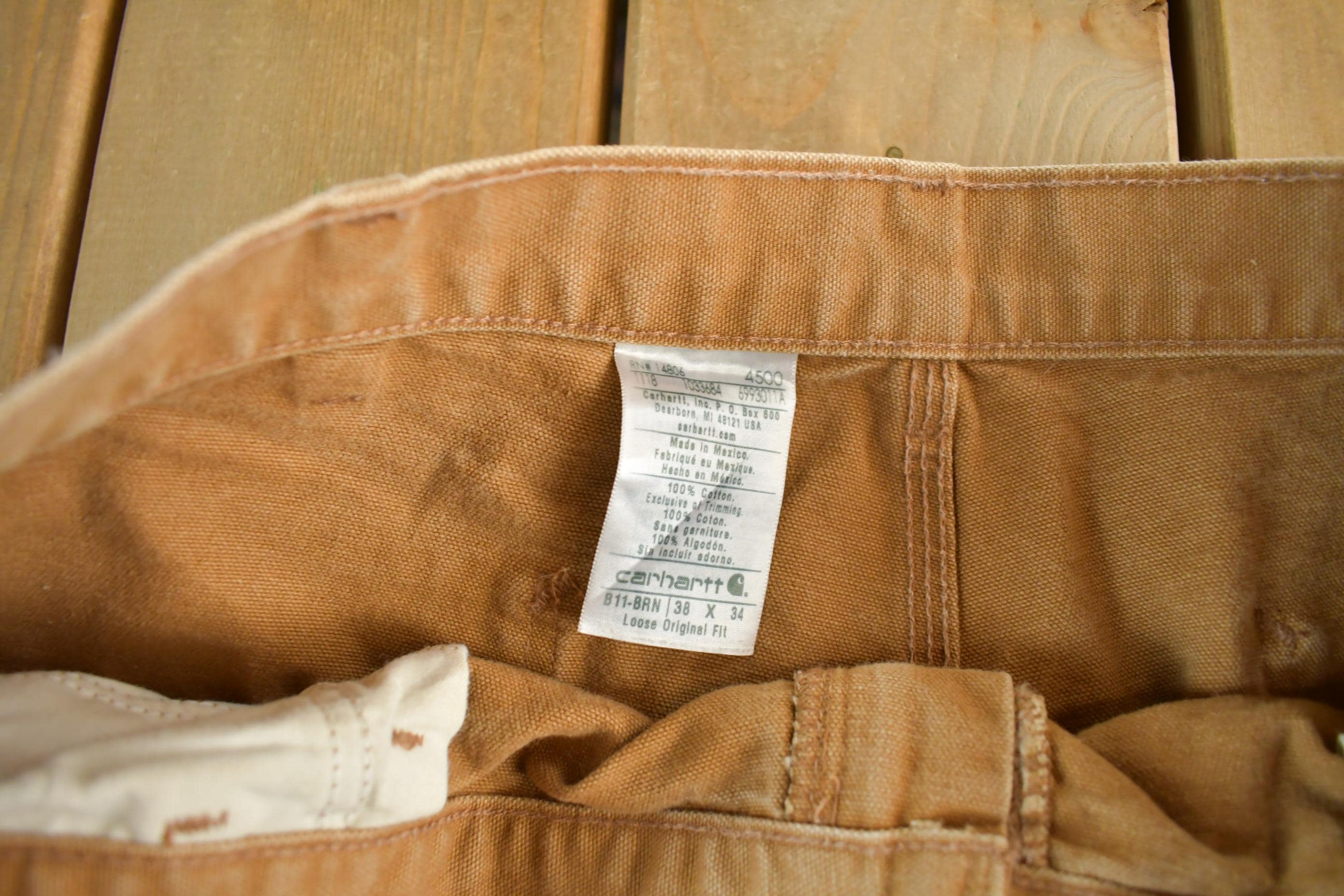 Vintage 2000s Carhartt Carpenter Work Pants Men's 34 x 31 - Image 4