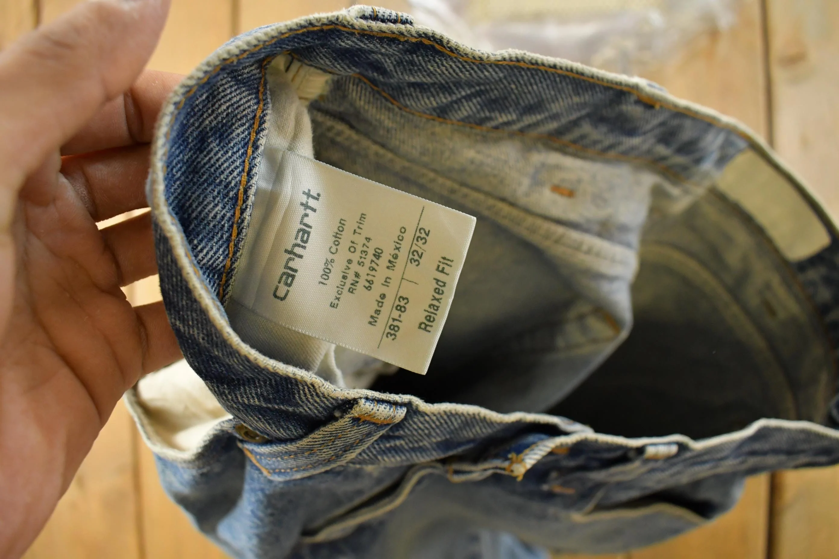 Vintage 2000s Carhartt Distressed Denim Jeans Men's 31 x 30 - Image 5