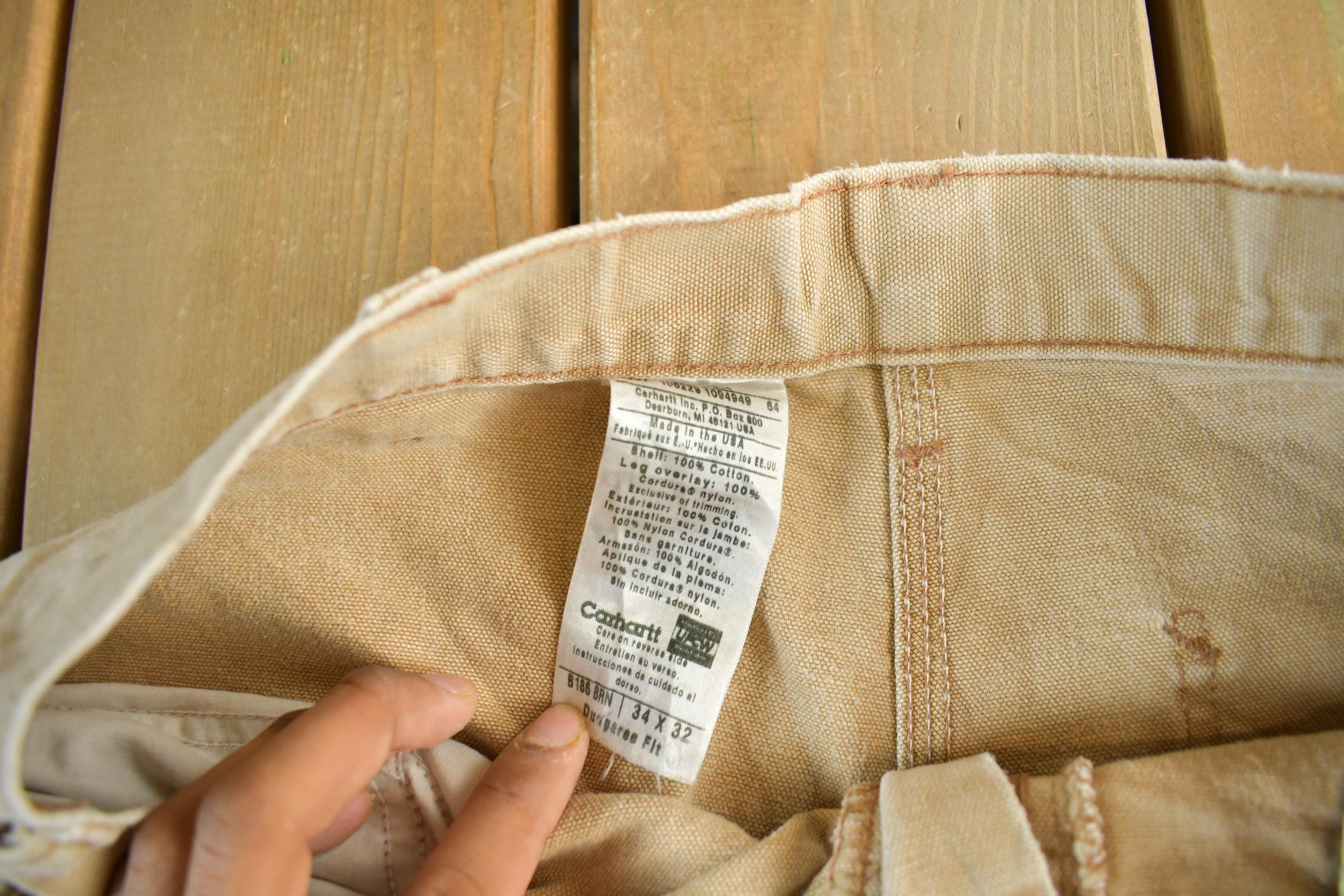 Vintage 2000s Carhartt Double Knee Brush Pants Men's 34 x 31 - Image 5