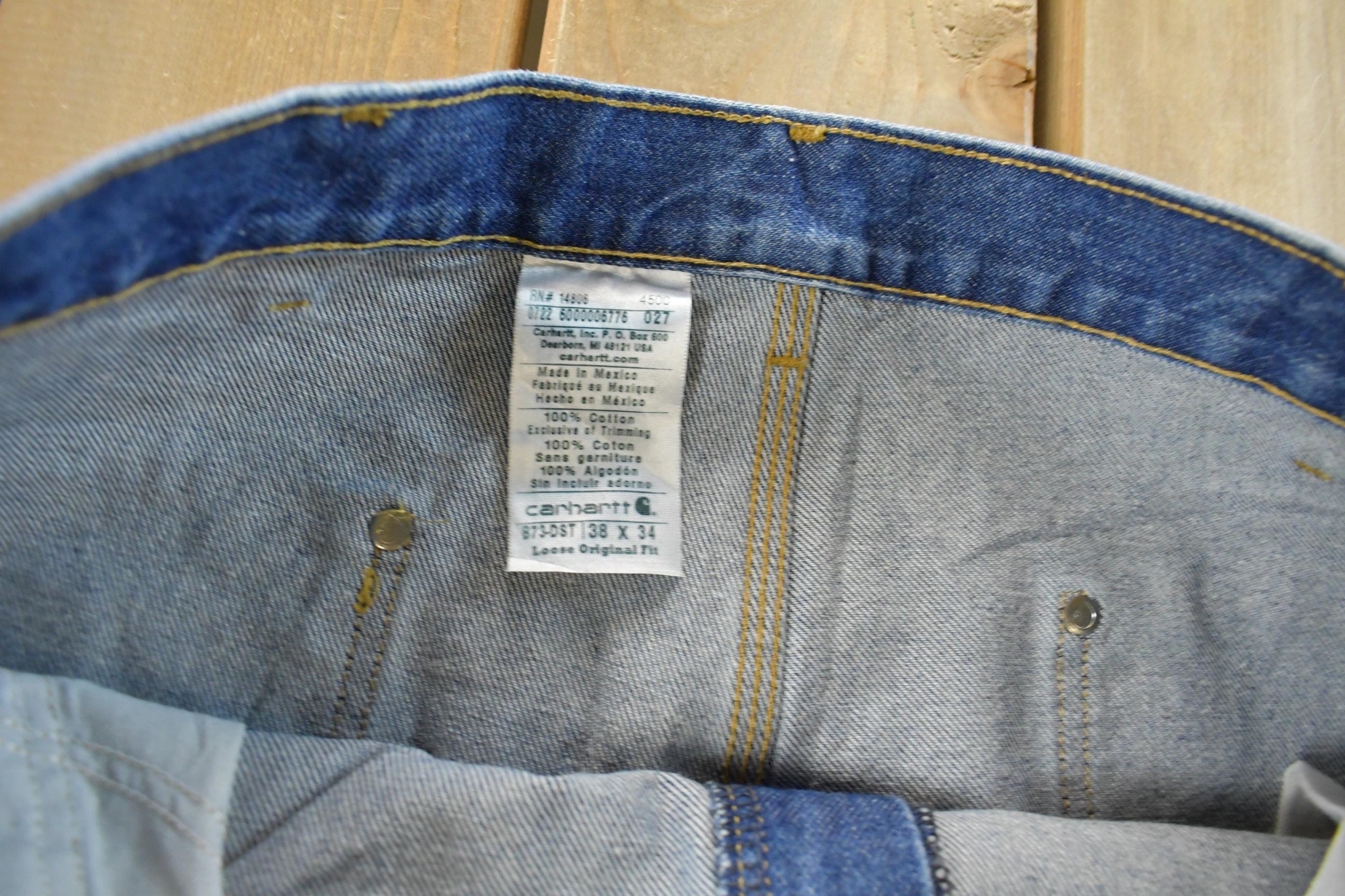 Vintage 2000s Carhartt Double Knee Denim Jeans Men's 38 x 34 - Image 5