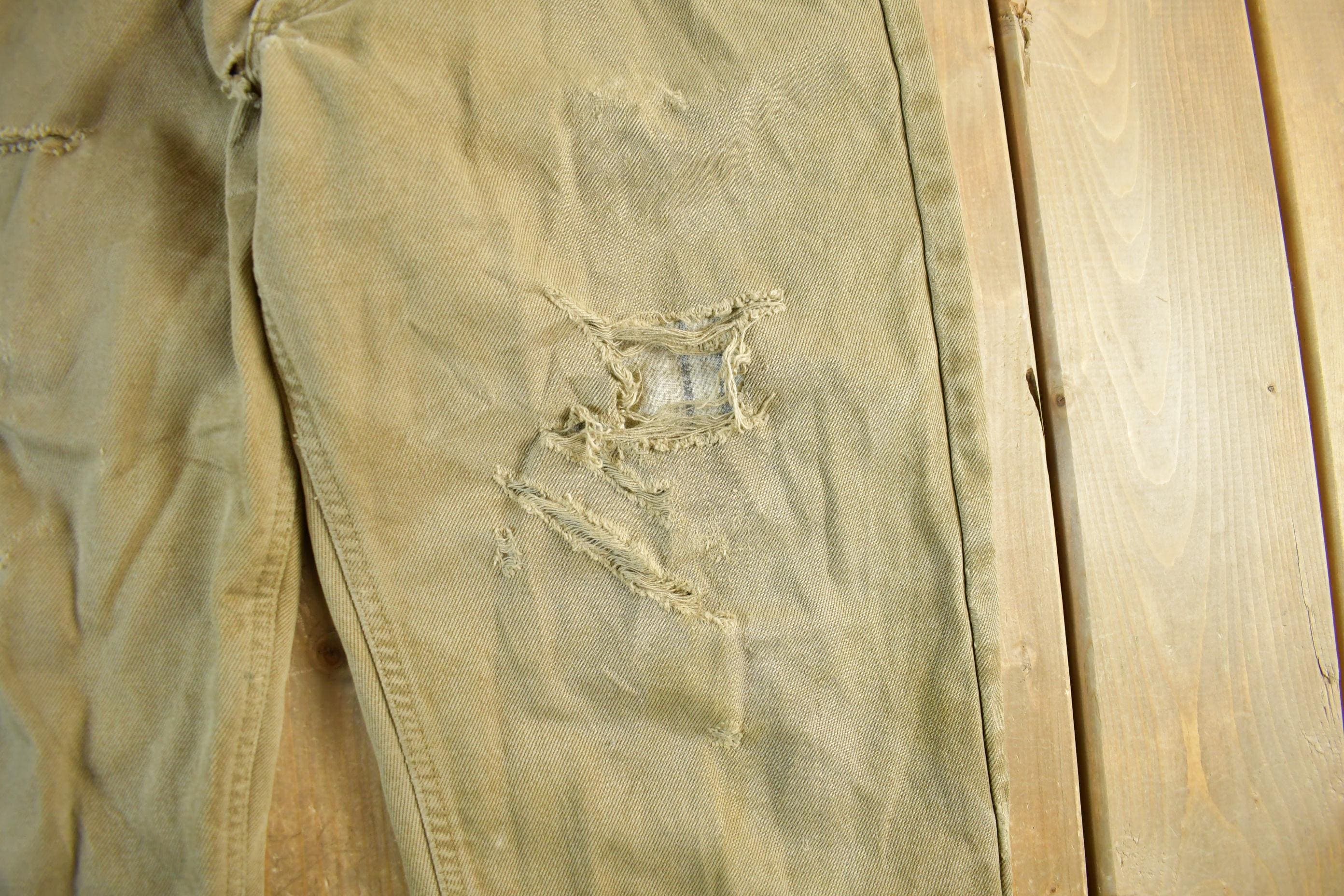 Vintage 2000s Carhartt Lined Carpenter Work Denim Jeans Men's 34 x 31 - Image 4