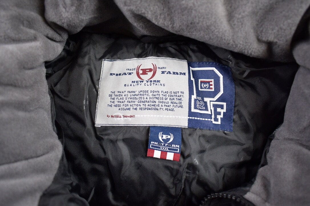 Vintage 2000s Deadstock Phat Farm Winter Puffer Jacket Men's 3XL - Image 10