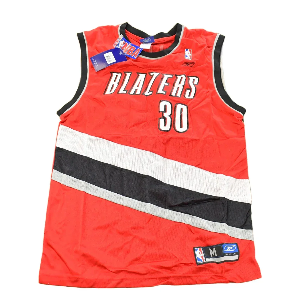 Vintage 2000s Deadstock Rasheed Wallace #30 Portland Trailblazers Reebok NBA Jersey Men's Medium