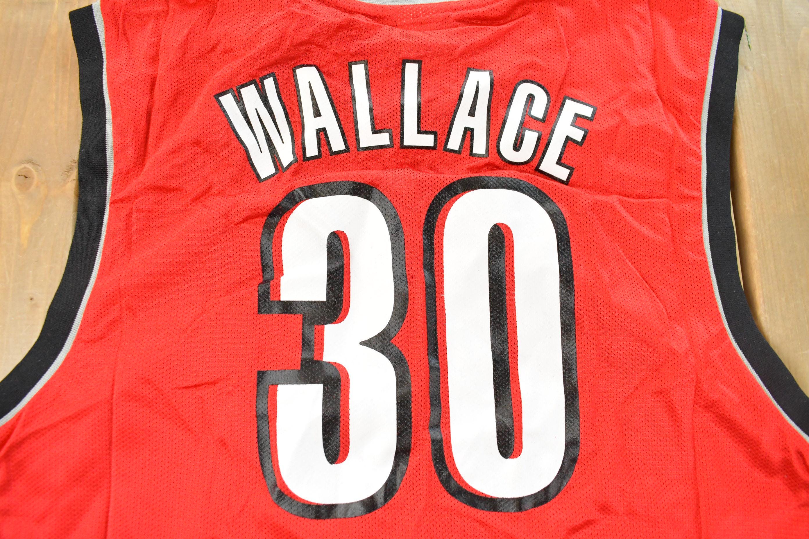 Vintage 2000s Deadstock Rasheed Wallace #30 Portland Trailblazers Reebok NBA Jersey Men's Medium - Image 5