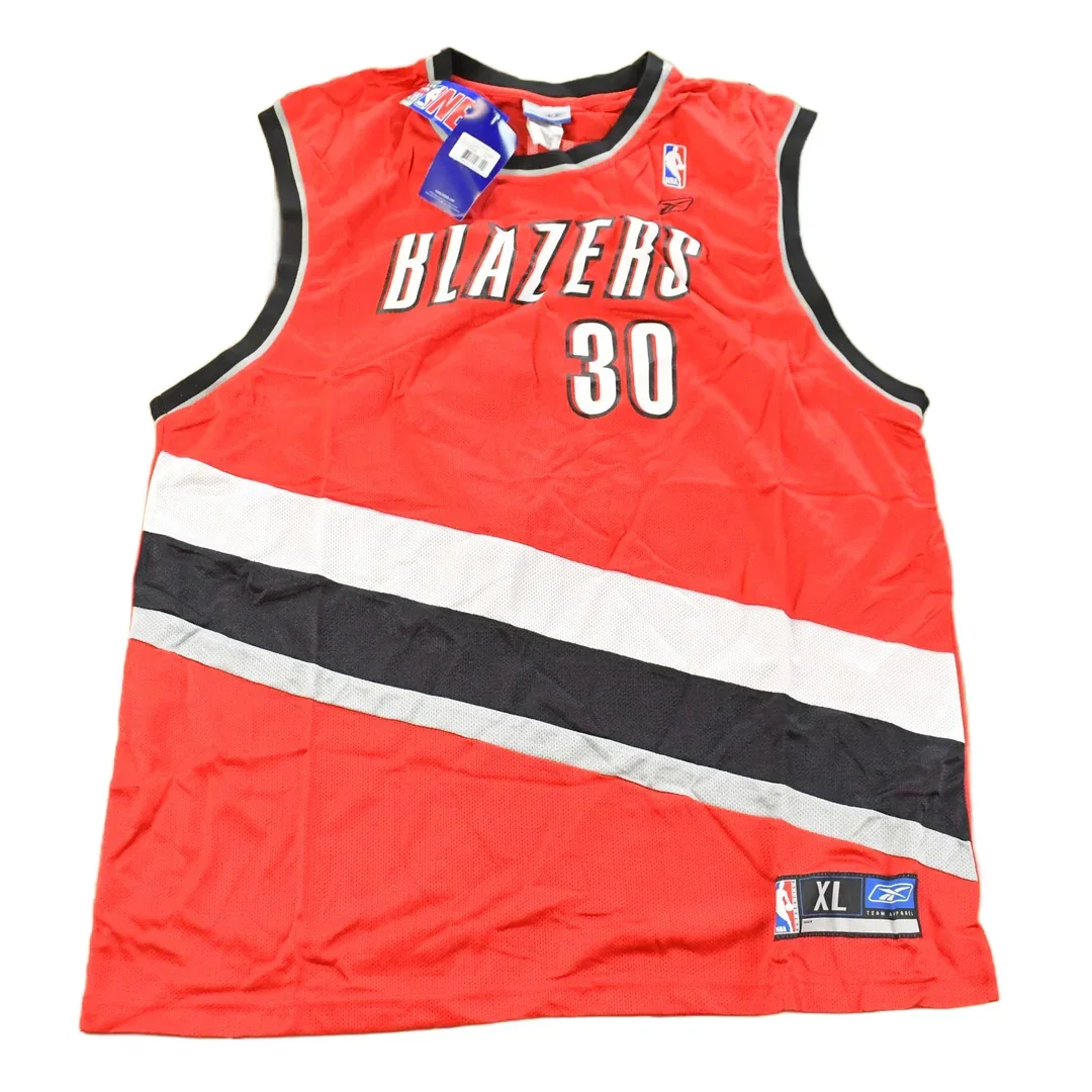 Vintage 2000s Deadstock Rasheed Wallace #30 Portland Trailblazers Reebok NBA Jersey Men's XL