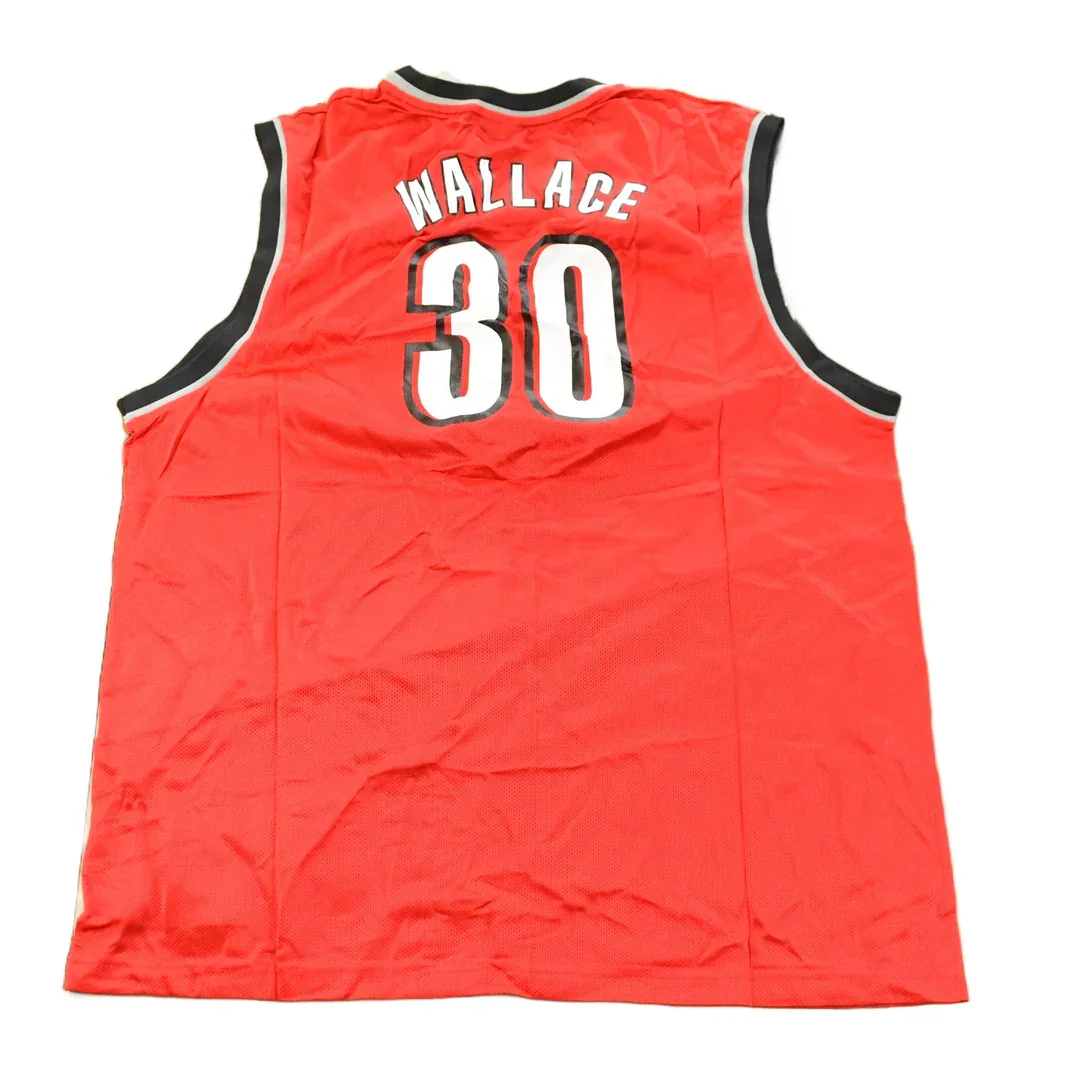 Vintage 2000s Deadstock Rasheed Wallace #30 Portland Trailblazers Reebok NBA Jersey Men's XL - Image 2