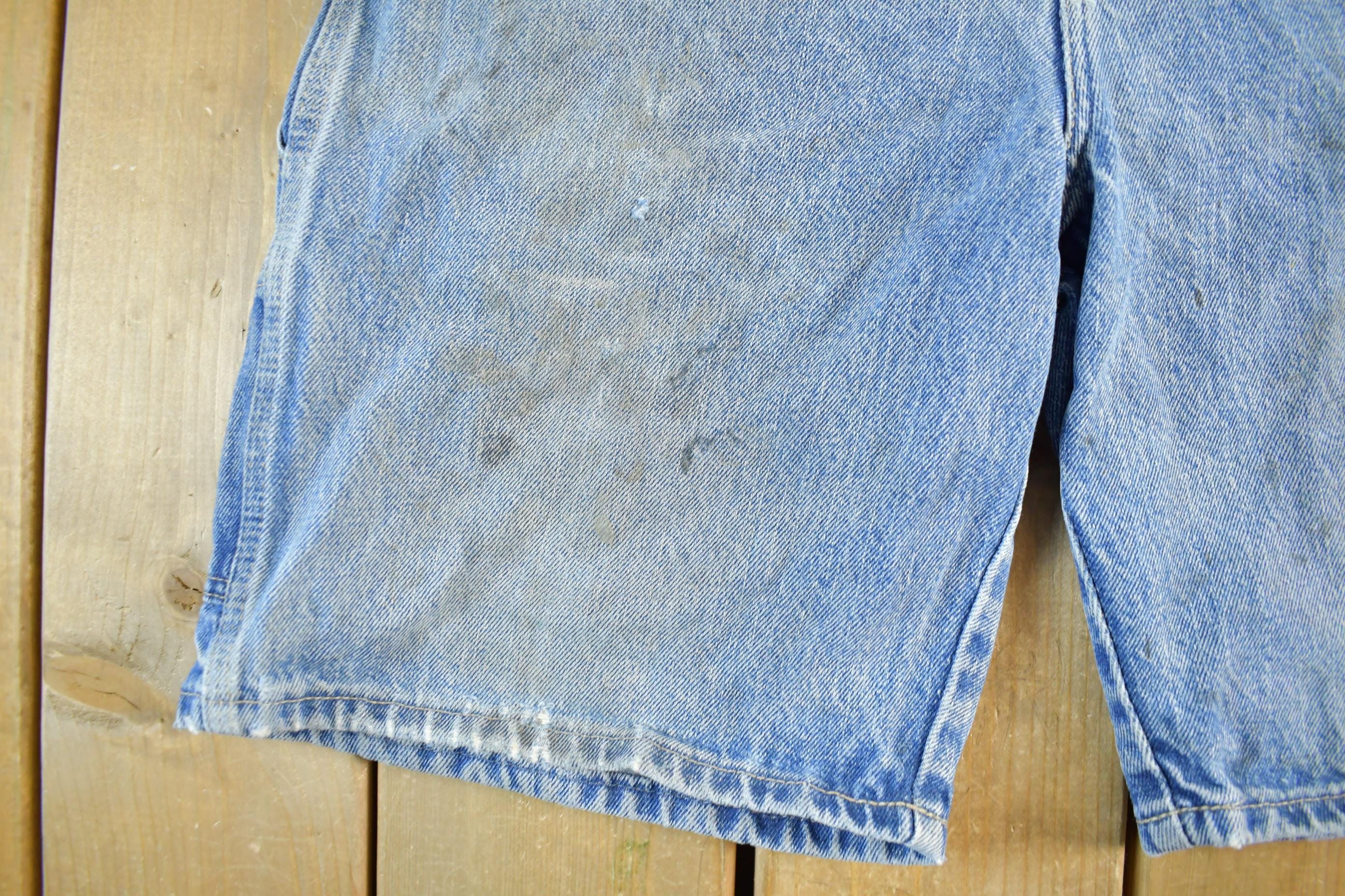 Vintage 2000s Dickies Distressed Denim Shorts Men's 32 - Image 4