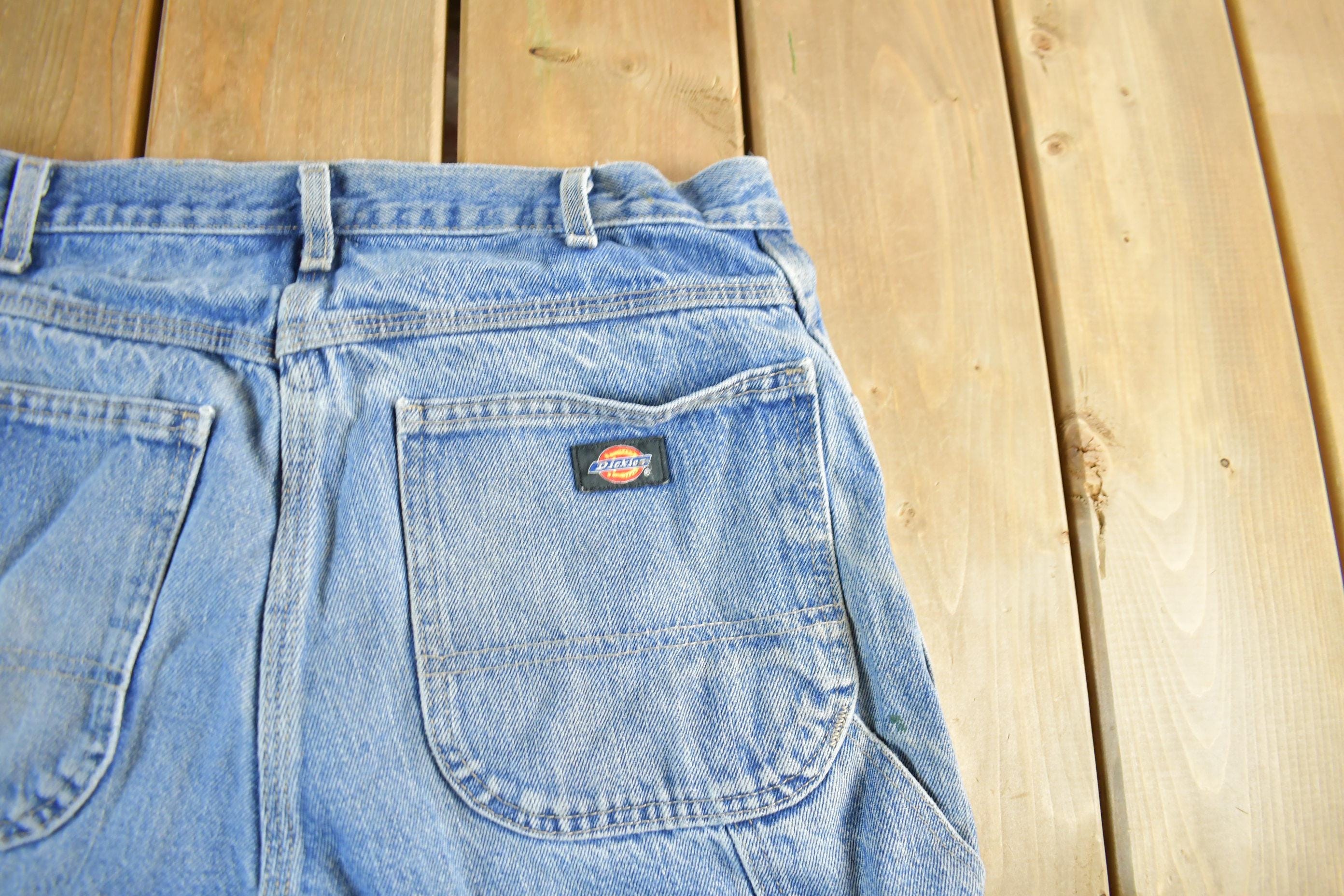 Vintage 2000s Dickies Distressed Denim Shorts Men's 32 - Image 6