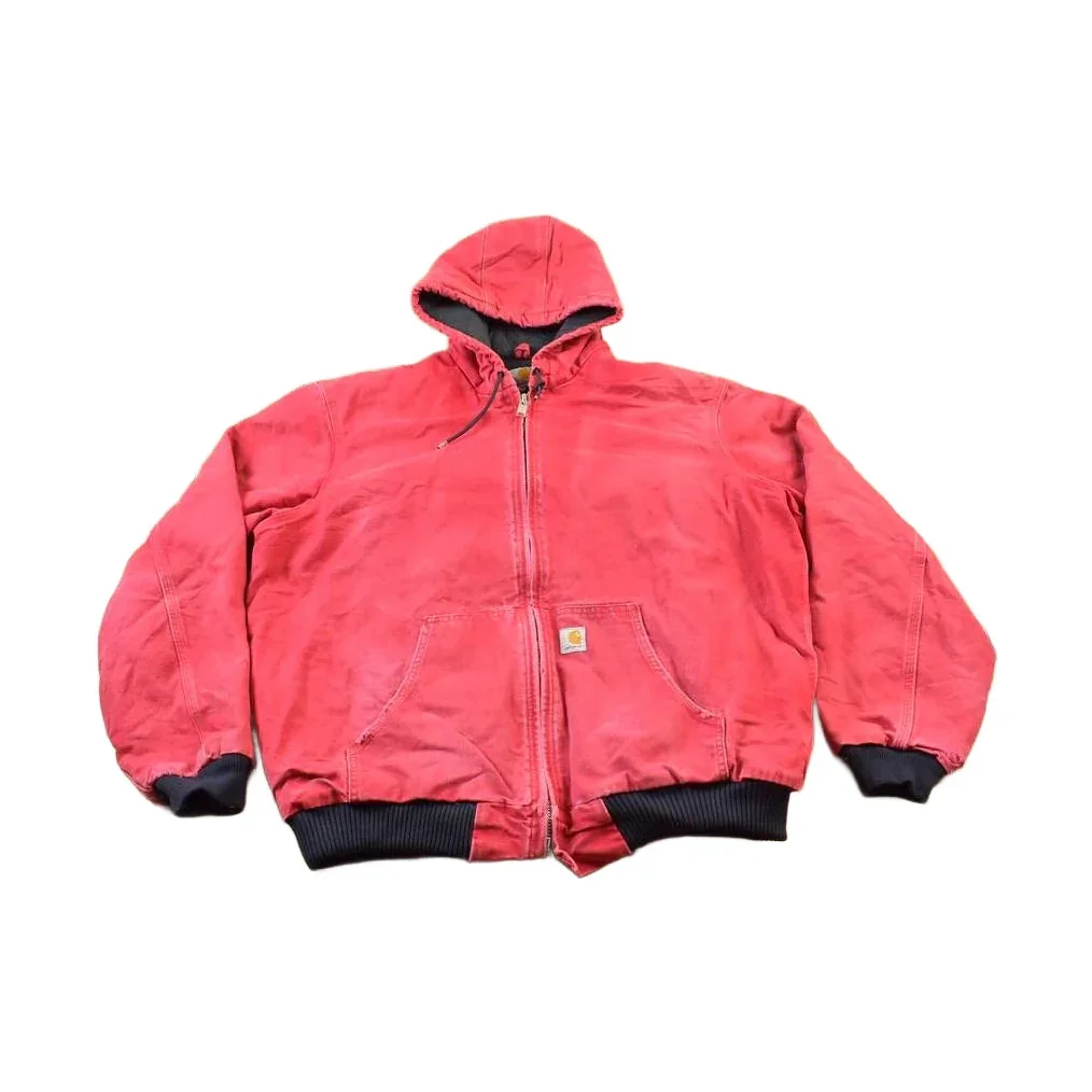 Vintage 2000s Distressed Carhartt Red Active Jacket Size L