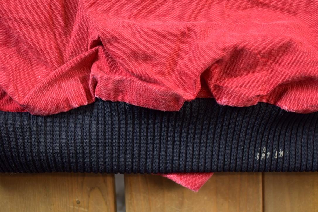 Vintage 2000s Distressed Carhartt Red Active Jacket Size L - Image 8