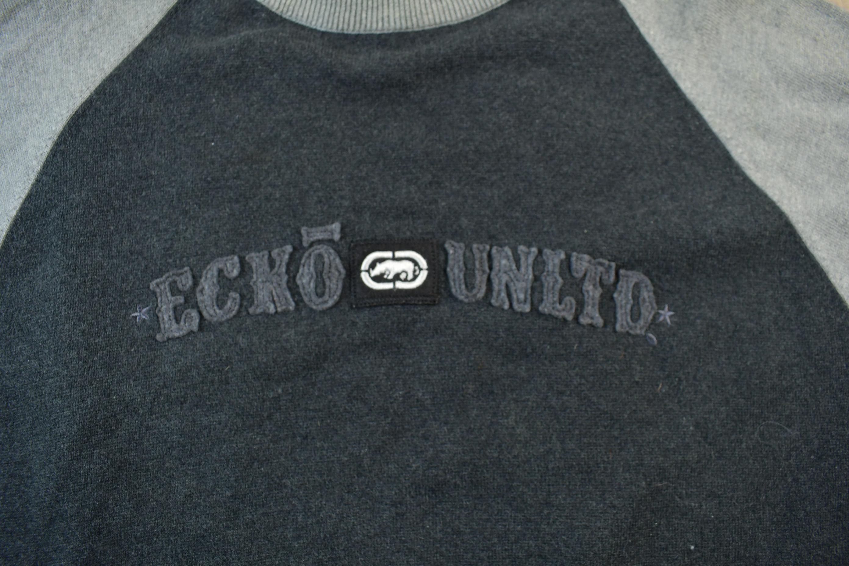 Vintage 2000s Ecko Unlimited Embroidered Long Sleeve T-Shirt Men's XL - Image 4