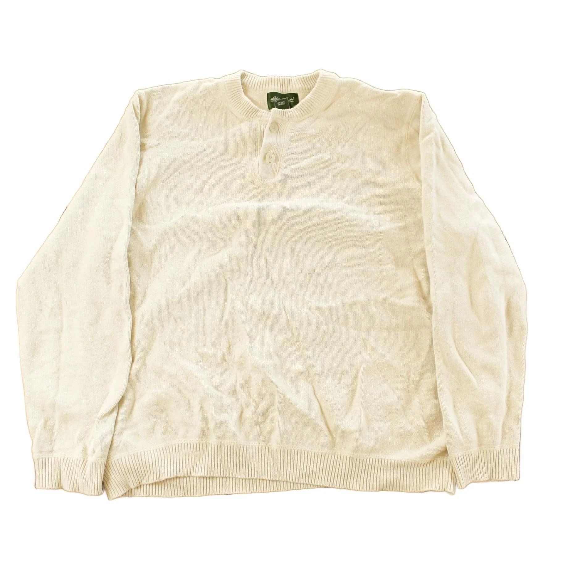 Vintage 2000s Eddie Bauer Henley Sweater Men's XL