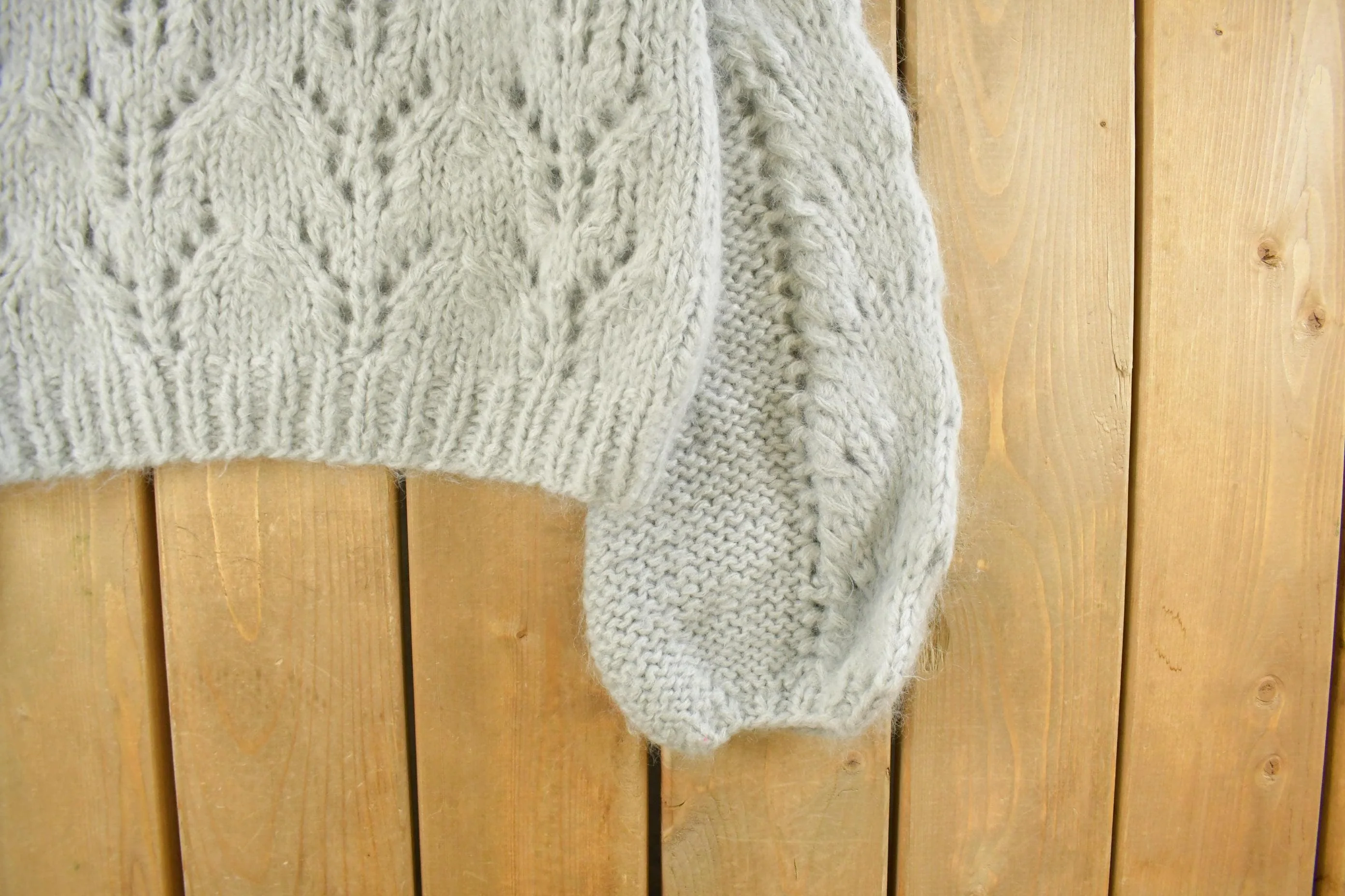 Vintage 2000s Ganni Wool Mohair Knit Mockneck Sweater Women's Large - Image 3