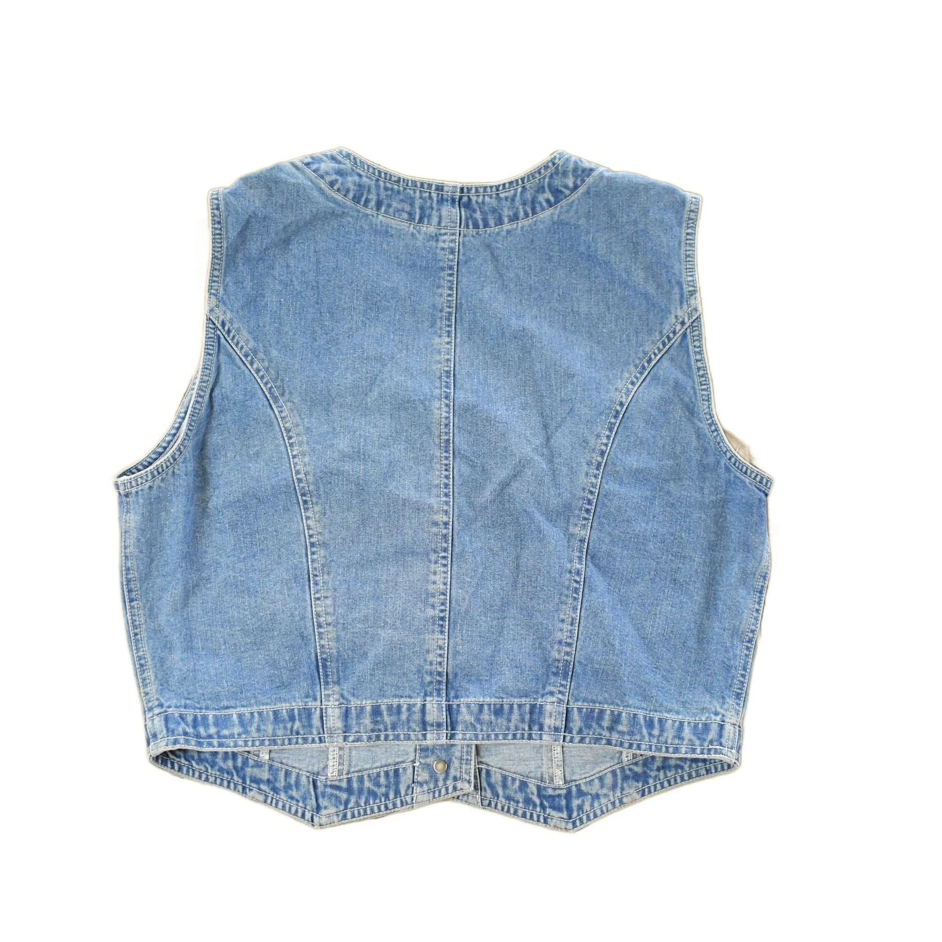 Vintage 2000s Gap Denim Button Up Vest Jacket Women's M - Image 2