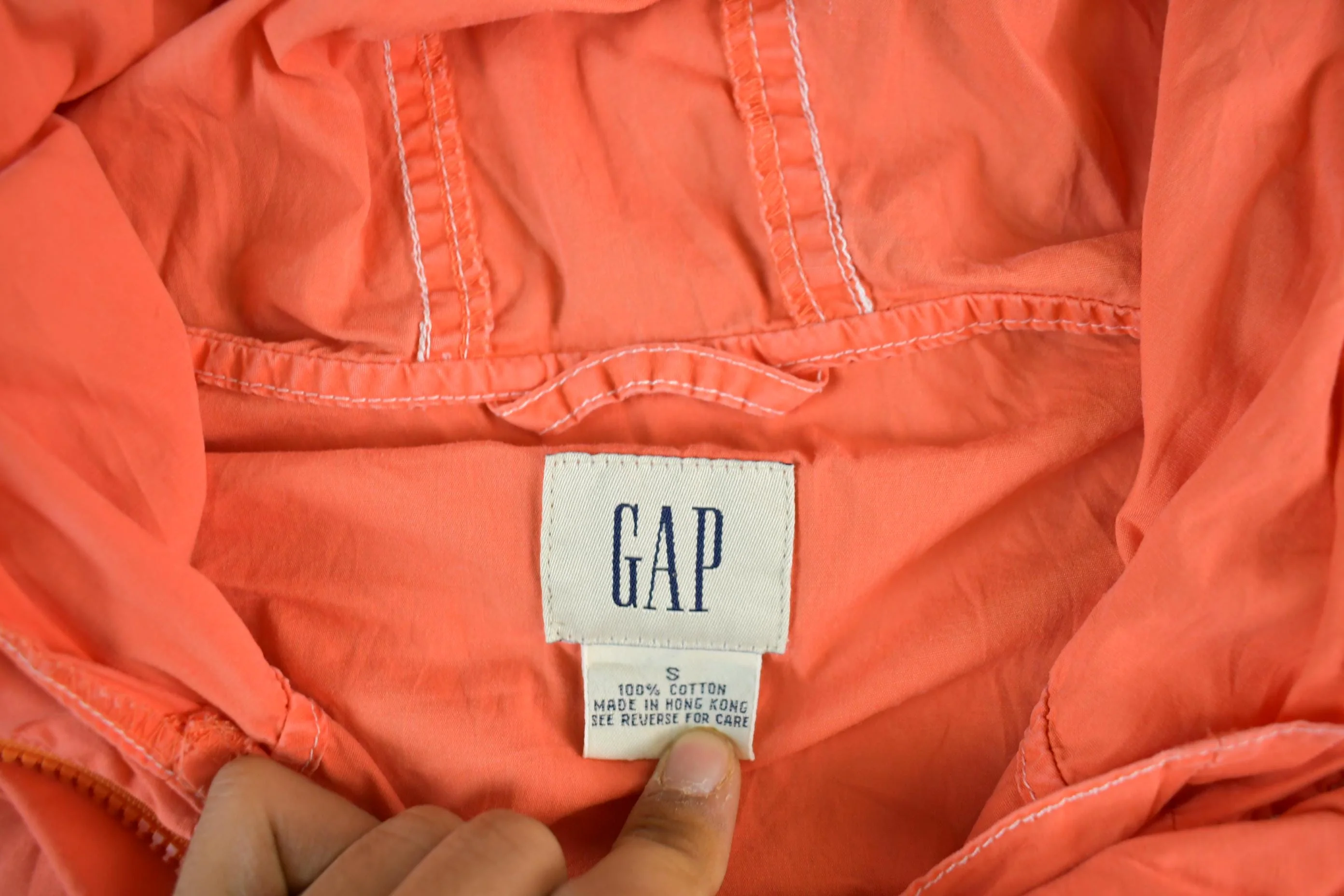Vintage 2000s Gap Quarter Zip Anorak Windbreaker Jacket Men's Small - Image 6