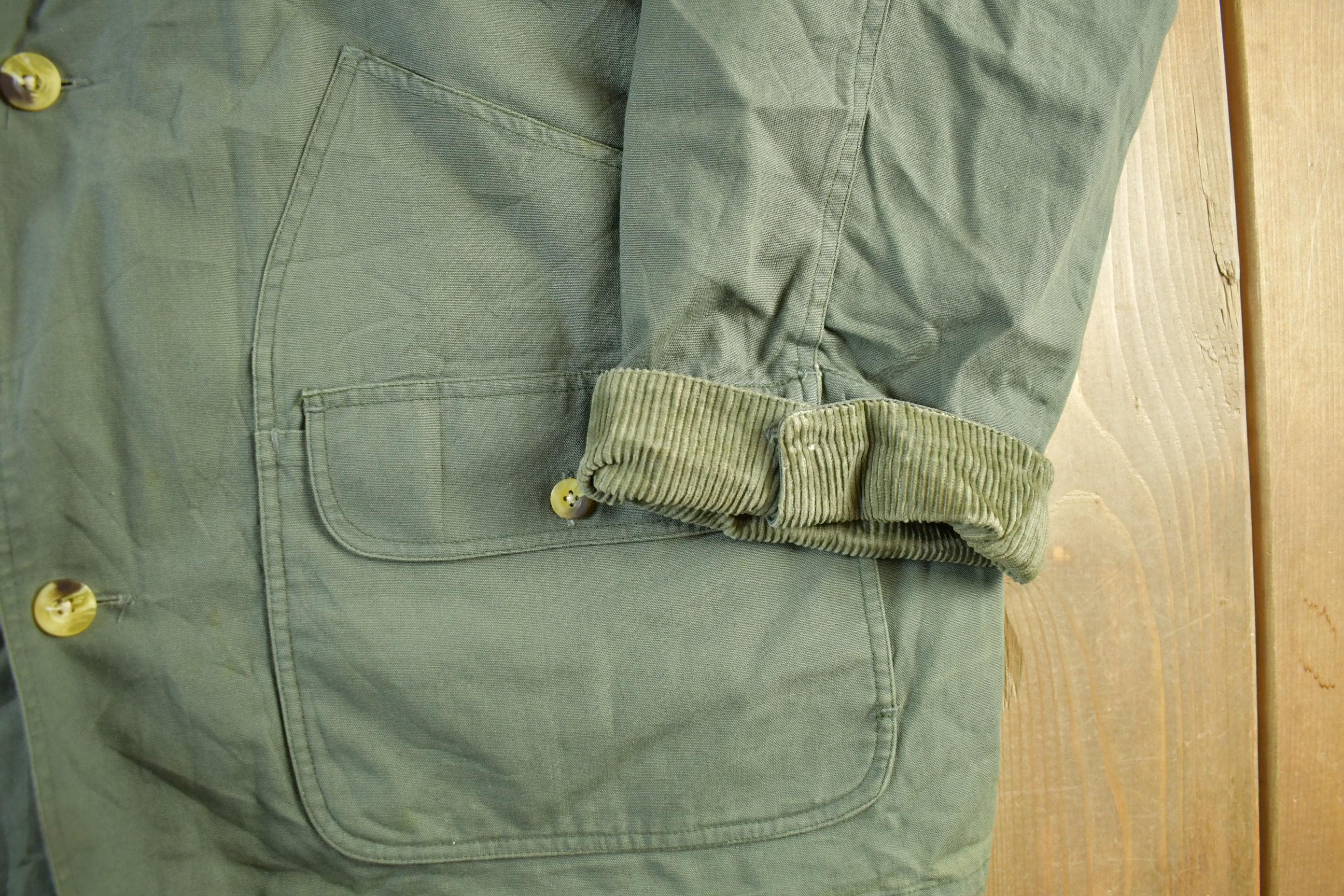 Vintage 2000s Greatland Flannel Lined Barn Chore Coat Men's XL - Image 3