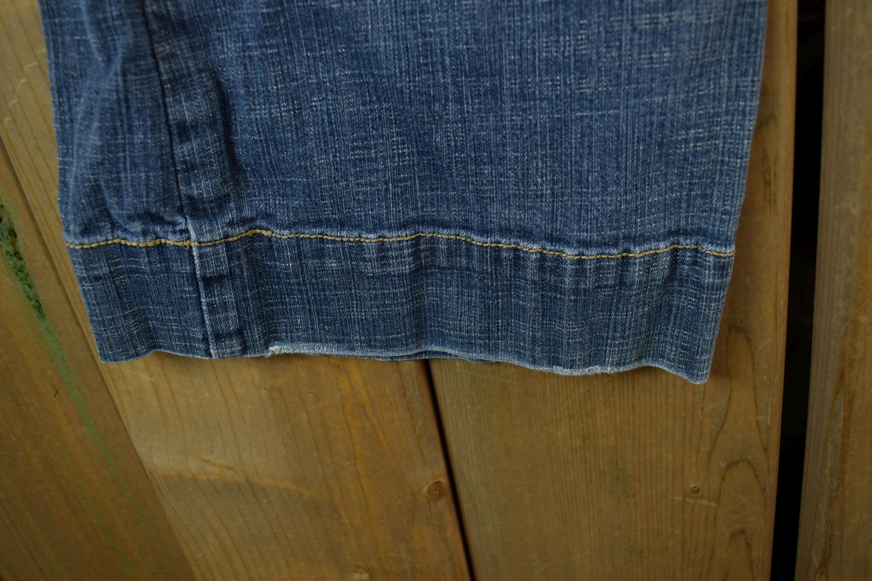 Vintage 2000s Hydraulic Low Waisted Boot Cut Denim Jeans Women's 26 x 30 - Image 5