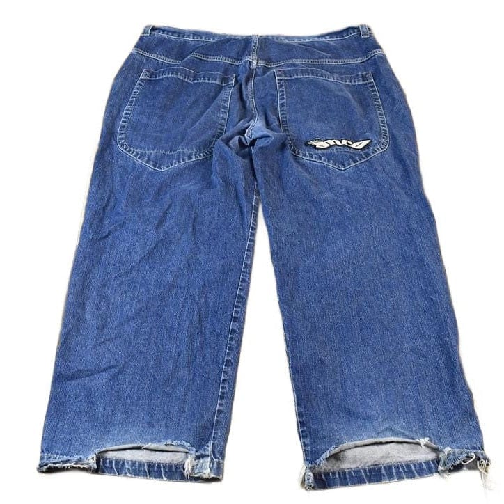 Vintage 2000s JNCO Jeans The Low Down Embroidered Jeans Men's 44 x 30