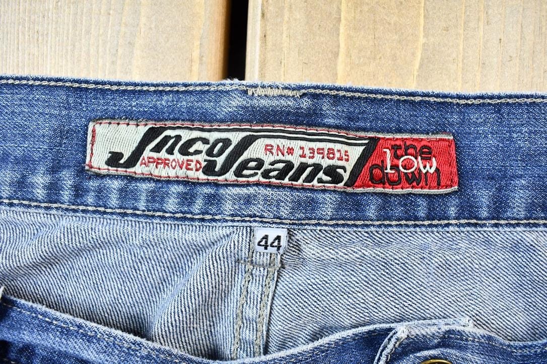 Vintage 2000s JNCO Jeans The Low Down Embroidered Jeans Men's 44 x 30 - Image 3
