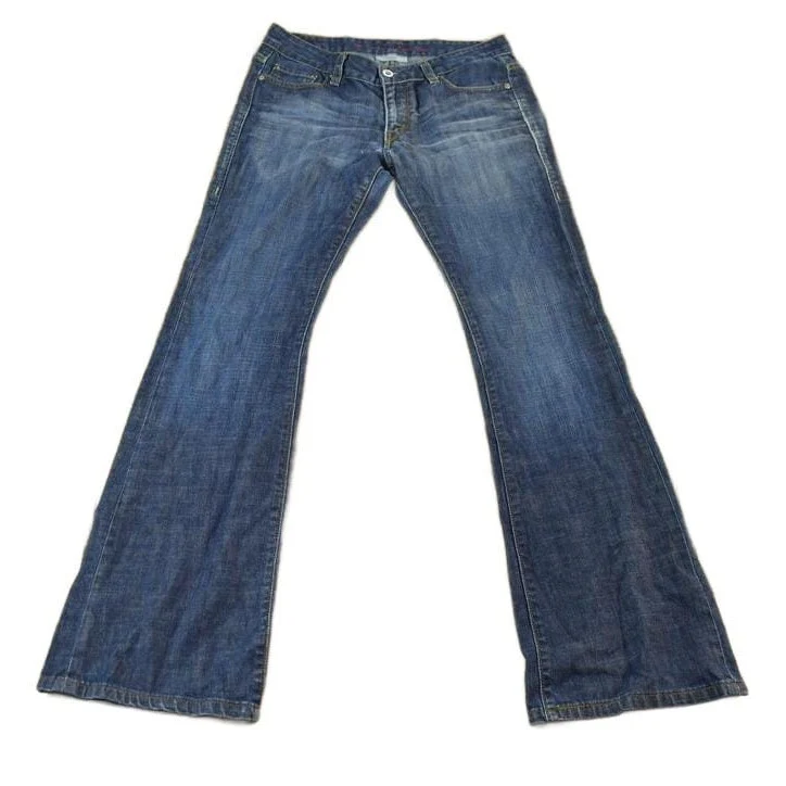 Vintage 2000s Levis Red Tab 534 Low Flare Denim Jeans Women's 30 x 32 - Image 2